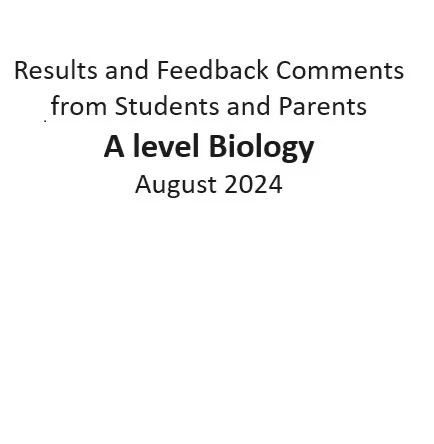 Results and Feedback from Students and Parents - August 2024