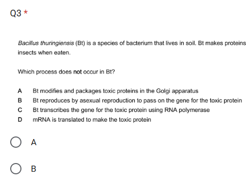Cell Ultrastructure, Prokaryotes, Cytoskeleton Questions OCR A