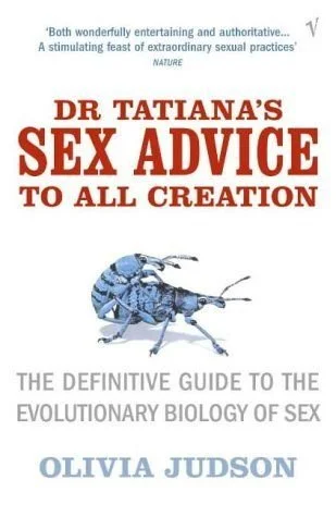 Book cover image, with an image of copulating weevils