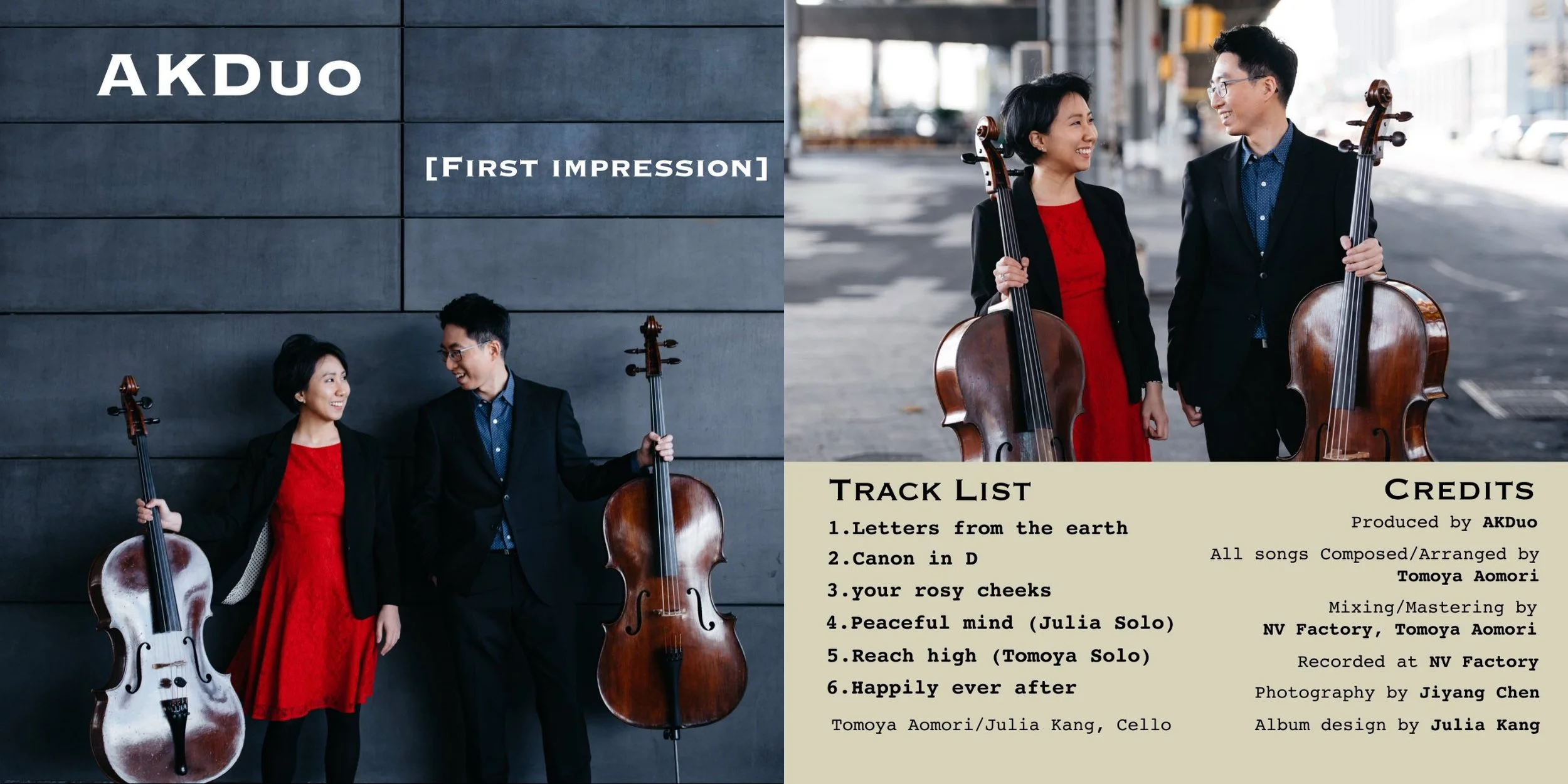 AKDuo Frist impression Album Cover by Julia Kang and Tomoya Aomori