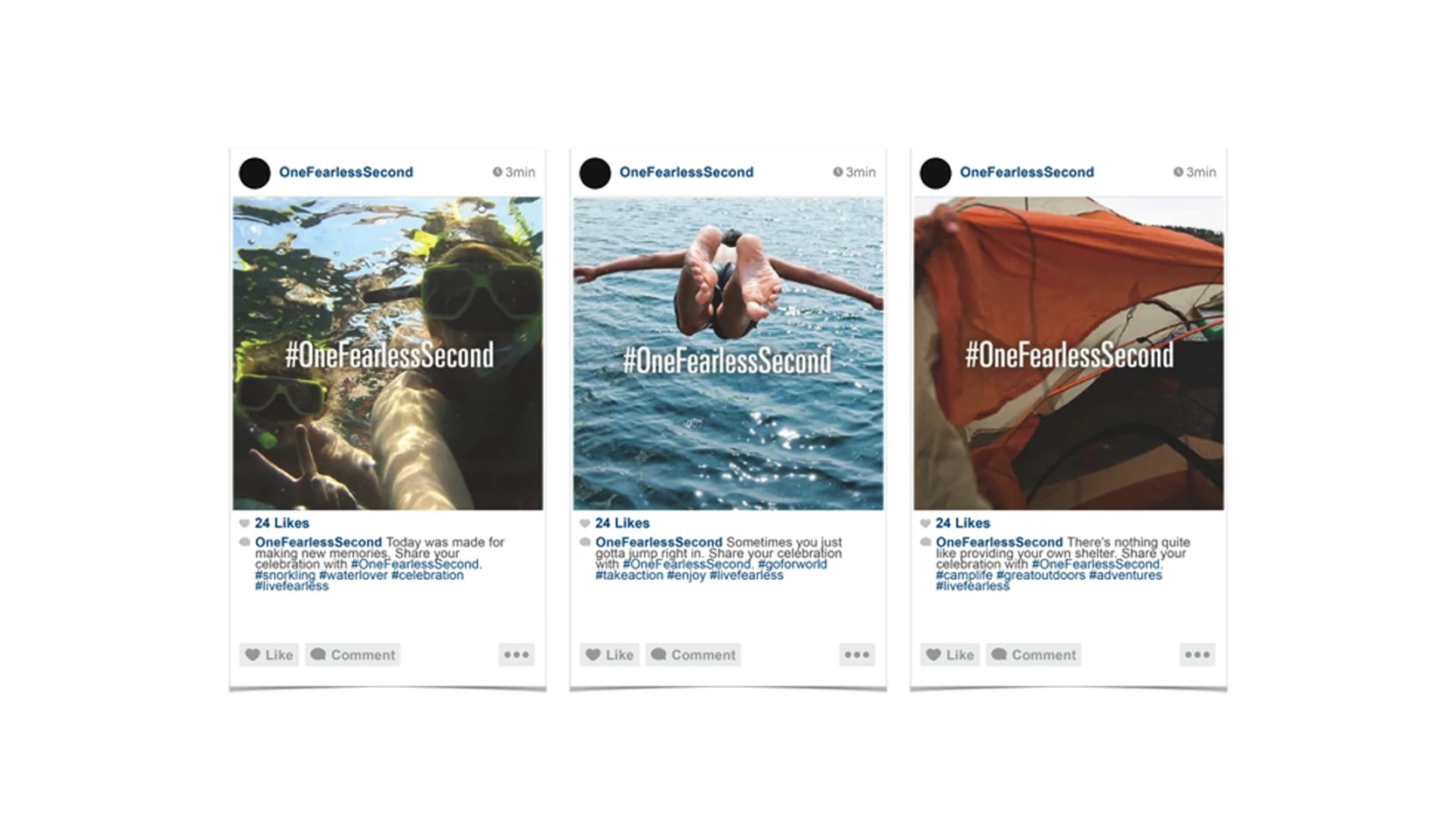 SOCIAL POSTS // One Fearless Second