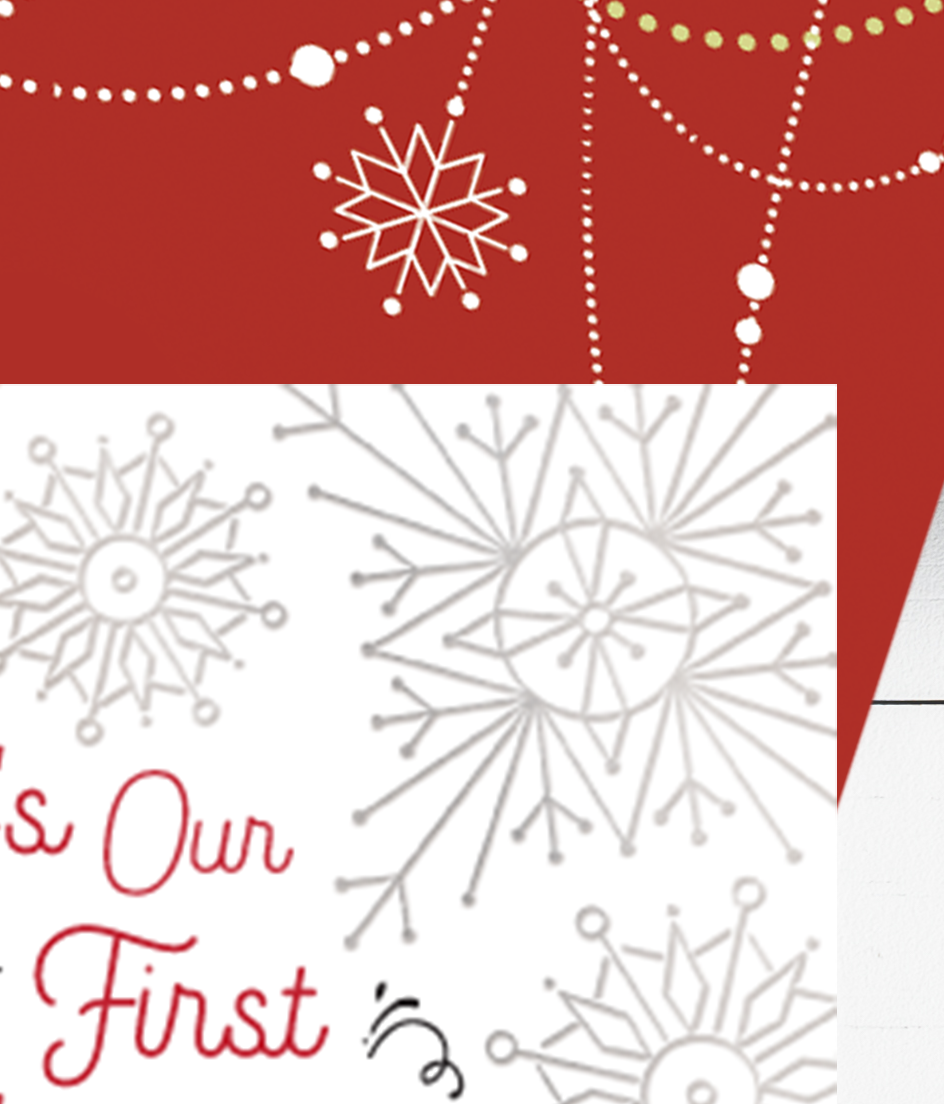 First Christmas as Mr. and Mrs. Holiday Card, Silver Foil Christmas Card, Newlyweds