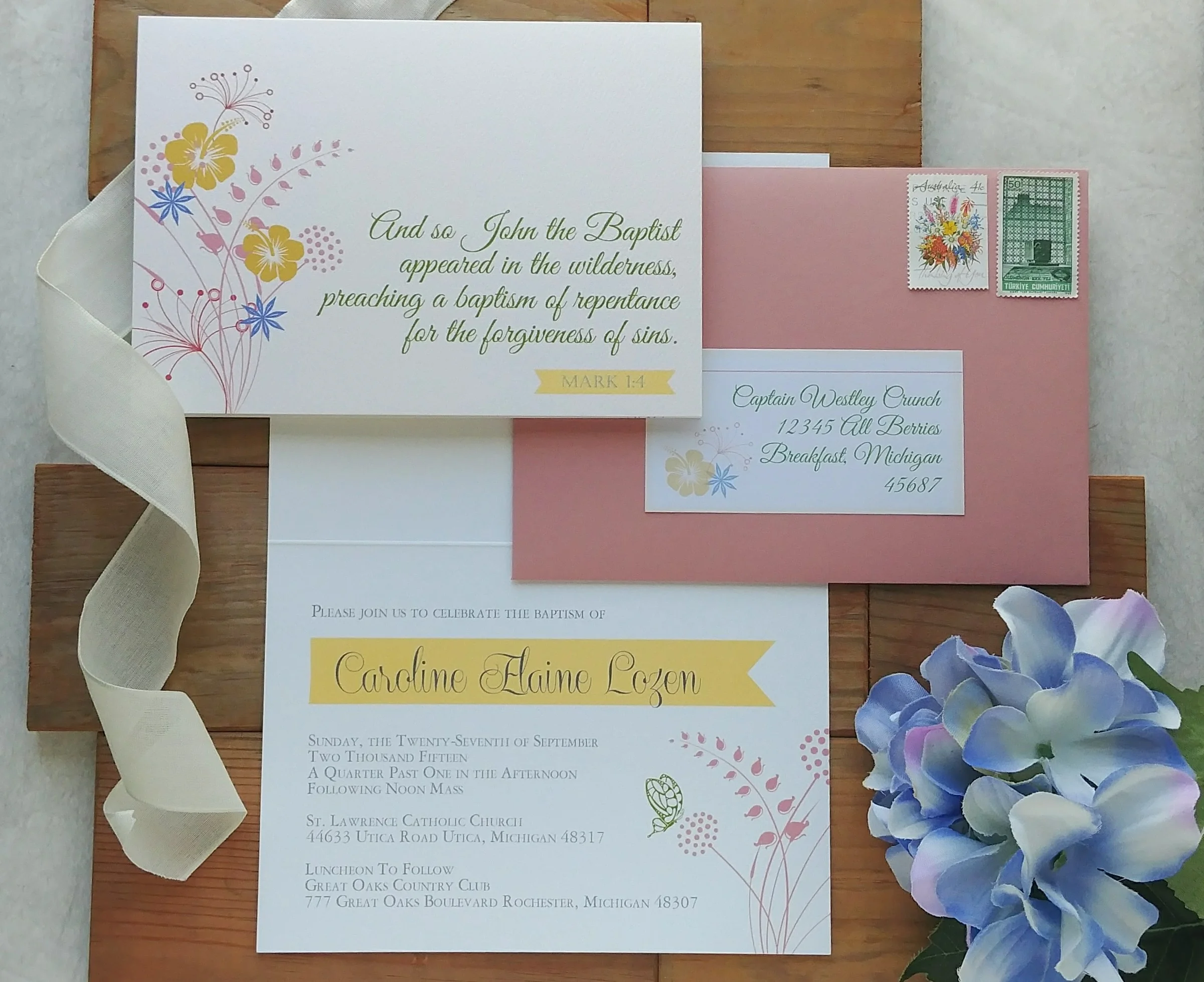 Rustic Prairie Baptism Invitation by Cordial Punch Press.jpg