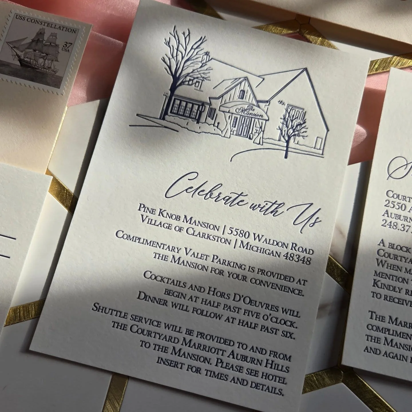 A major perk of working with a custom invitation designer vs. ordering from a big box online...if you ask for a venue illustration, you're getting a hand-drawn, custom venue illustration. 😘
.
.
.
#letterpressweddinginvitations #weddinginvitationsuit