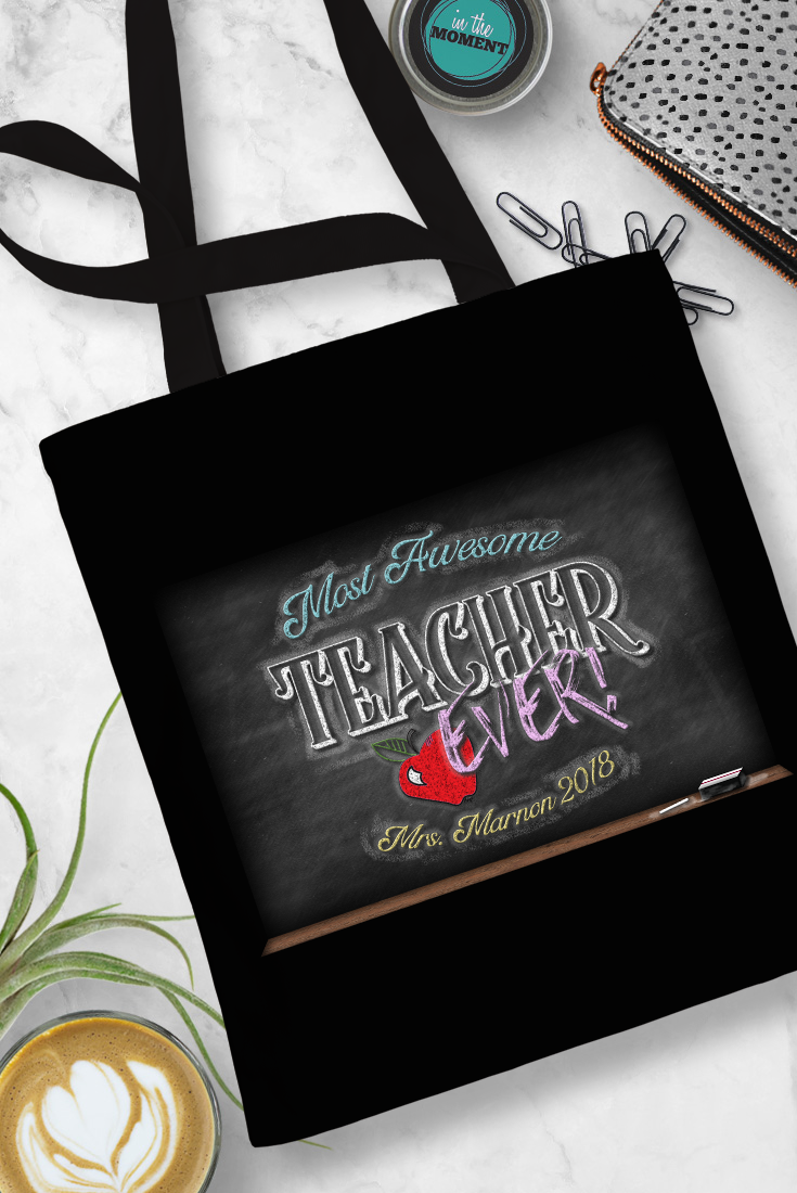 Best Teacher Ever Chalkboard Canvas Tote Bag.png