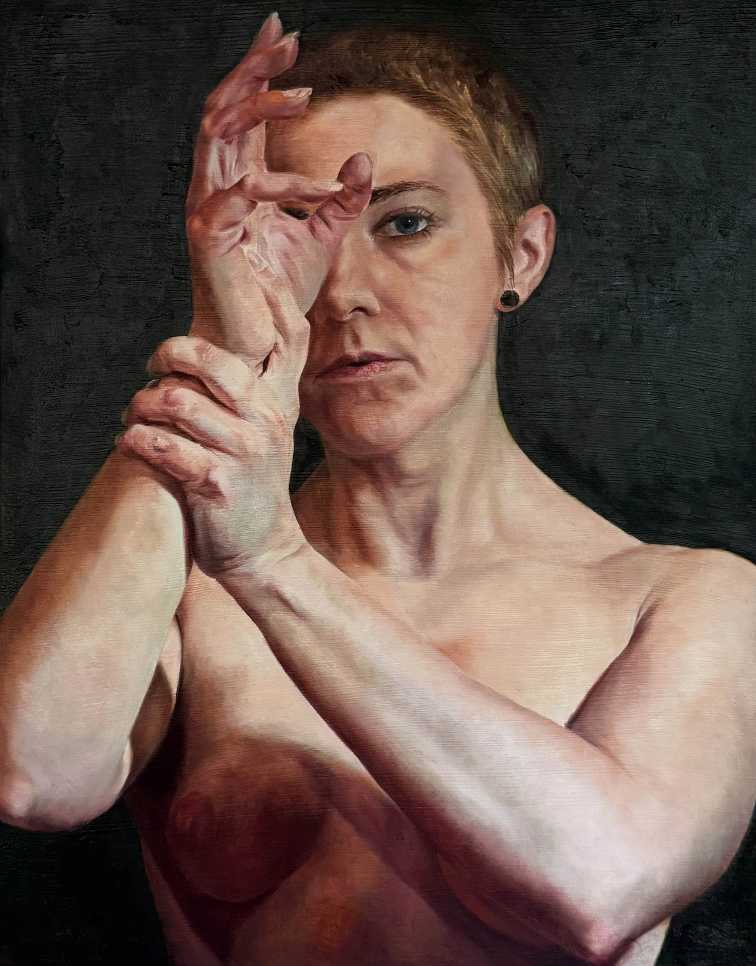 I Forgot She Was Here Oil on Panel 11”x14” 2025