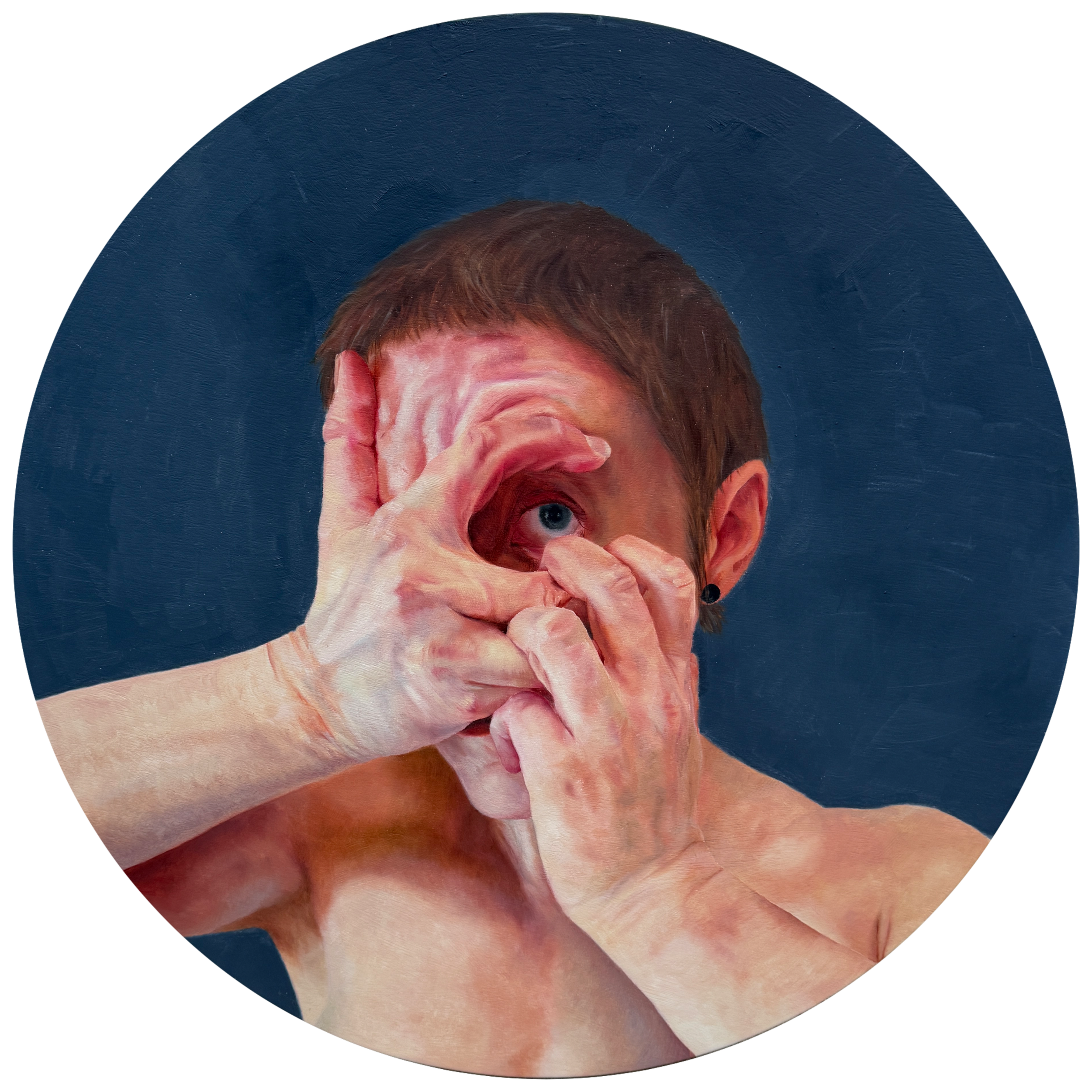   Is She Back Yet?   Oil on Panel  20”  2026 