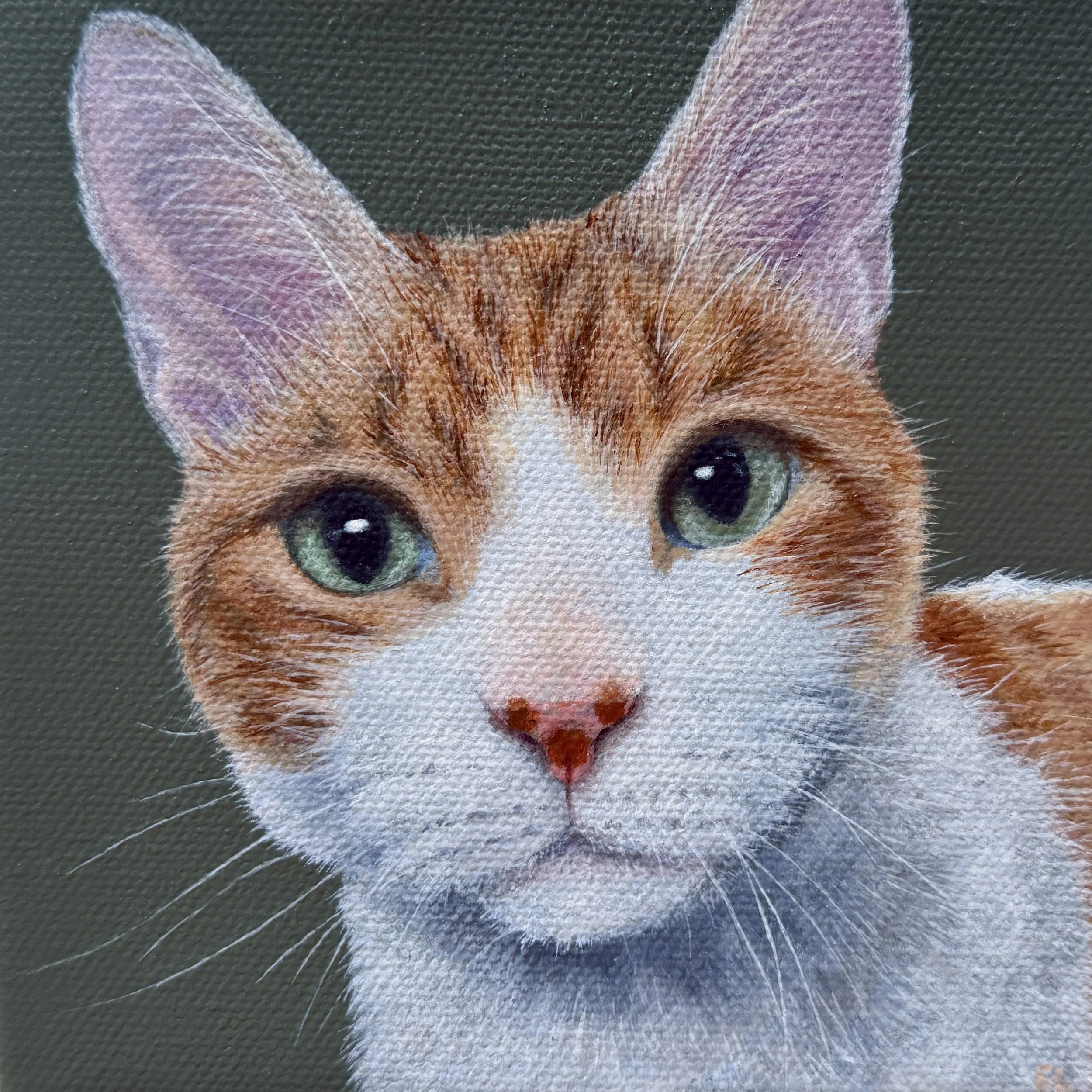   Muffin   Acrylic on Canvas  5”x5”  2026   SOLD  