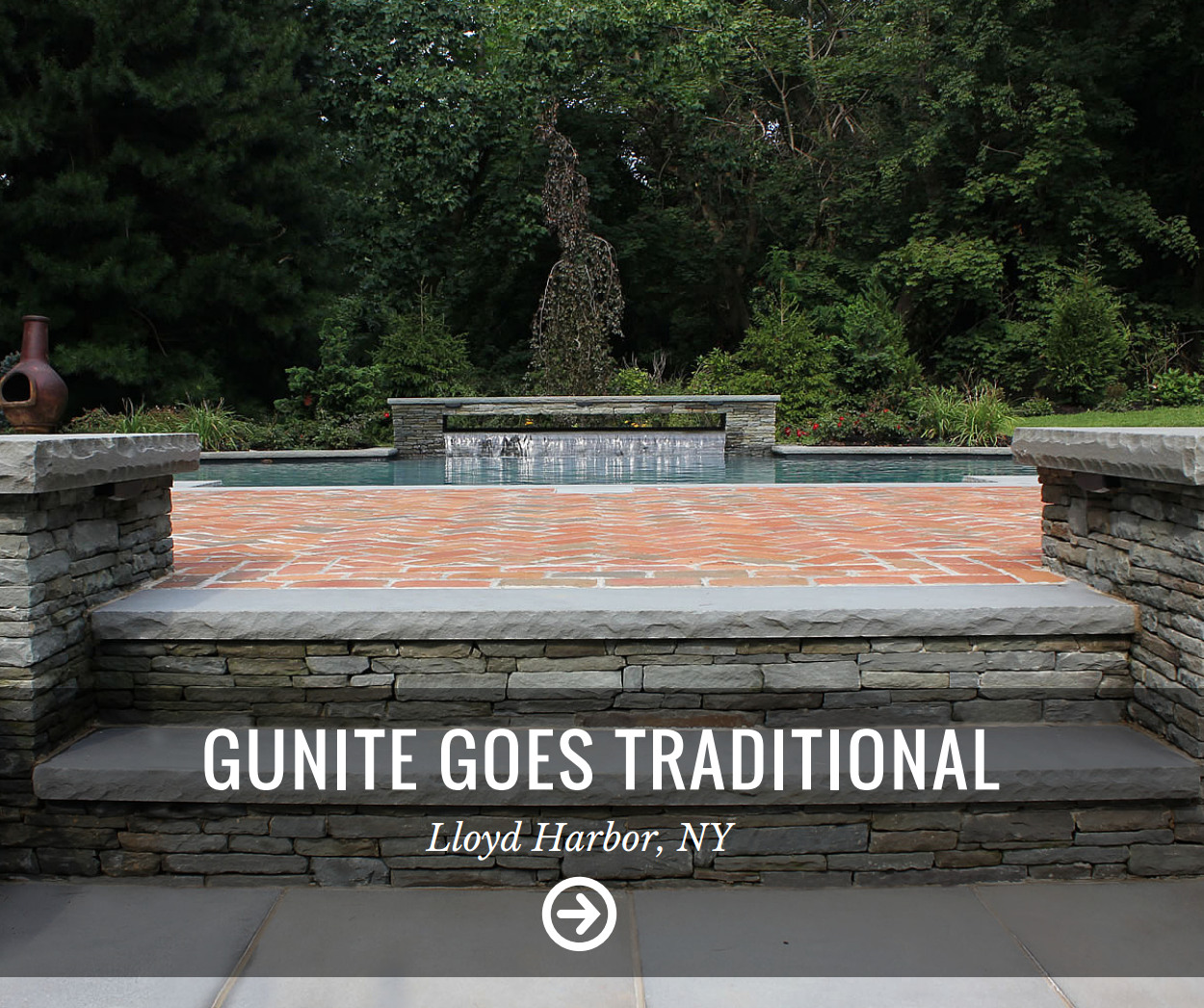 Gunite Goes Traditional Lloyd Harbor, NY