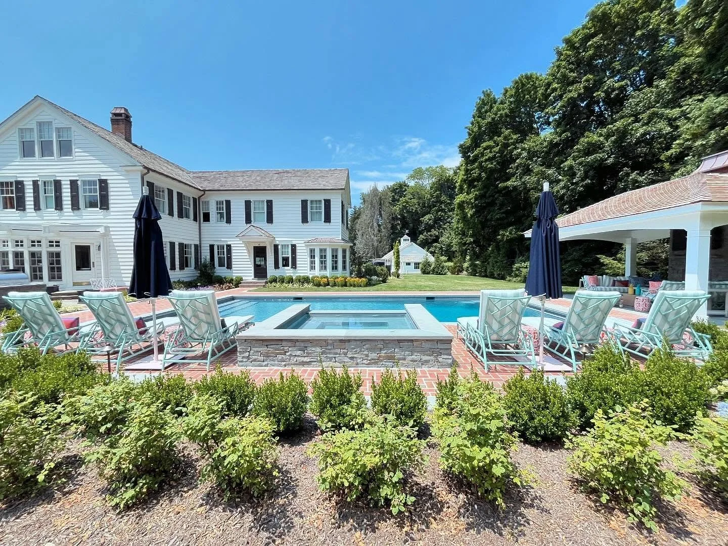 custom backyard landscape design layout in Lloyd Harbor, NY