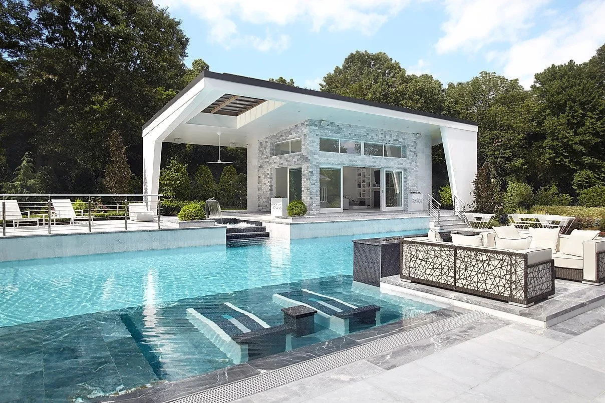 custom gunite swimming pool installation in Manhasset, NY