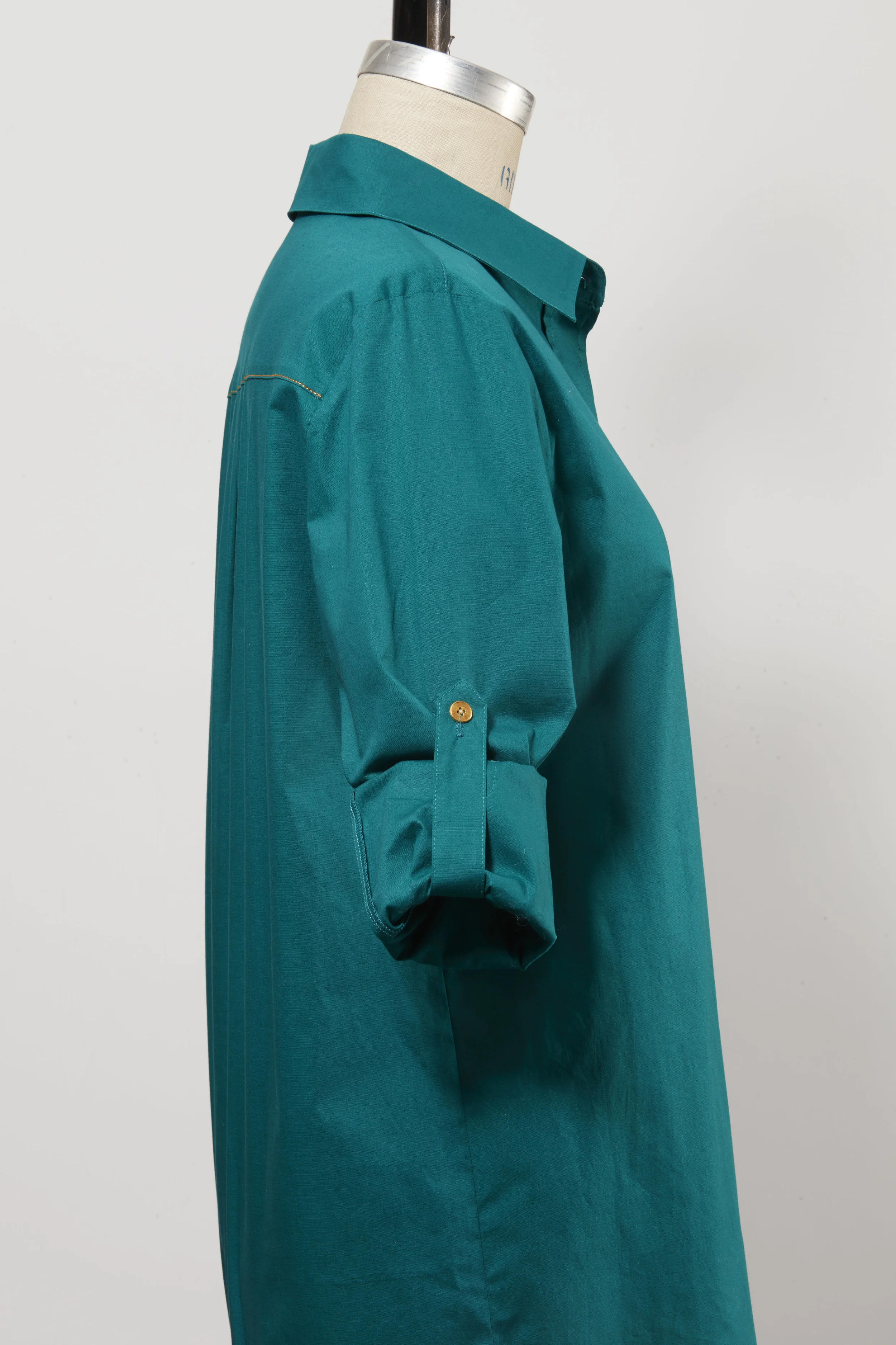 Samantha Button Down in Campbell Teal