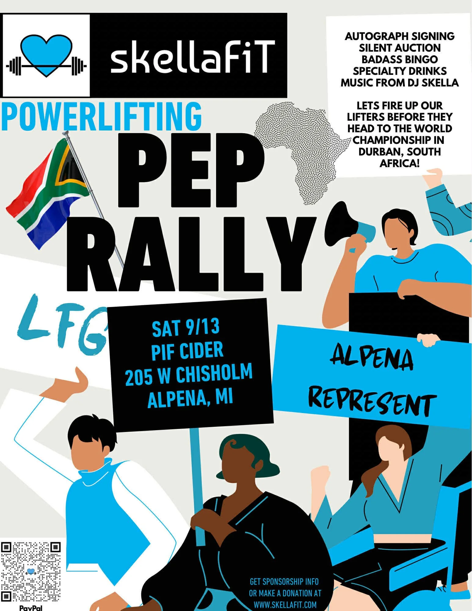 SkellaFit Powerlifting World Championship Pep Rally and Fundraiser
