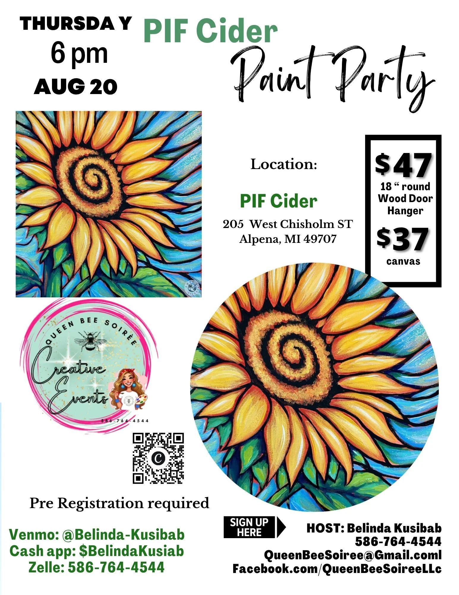 🎨 Beginner-friendly Sunflower Paint Party