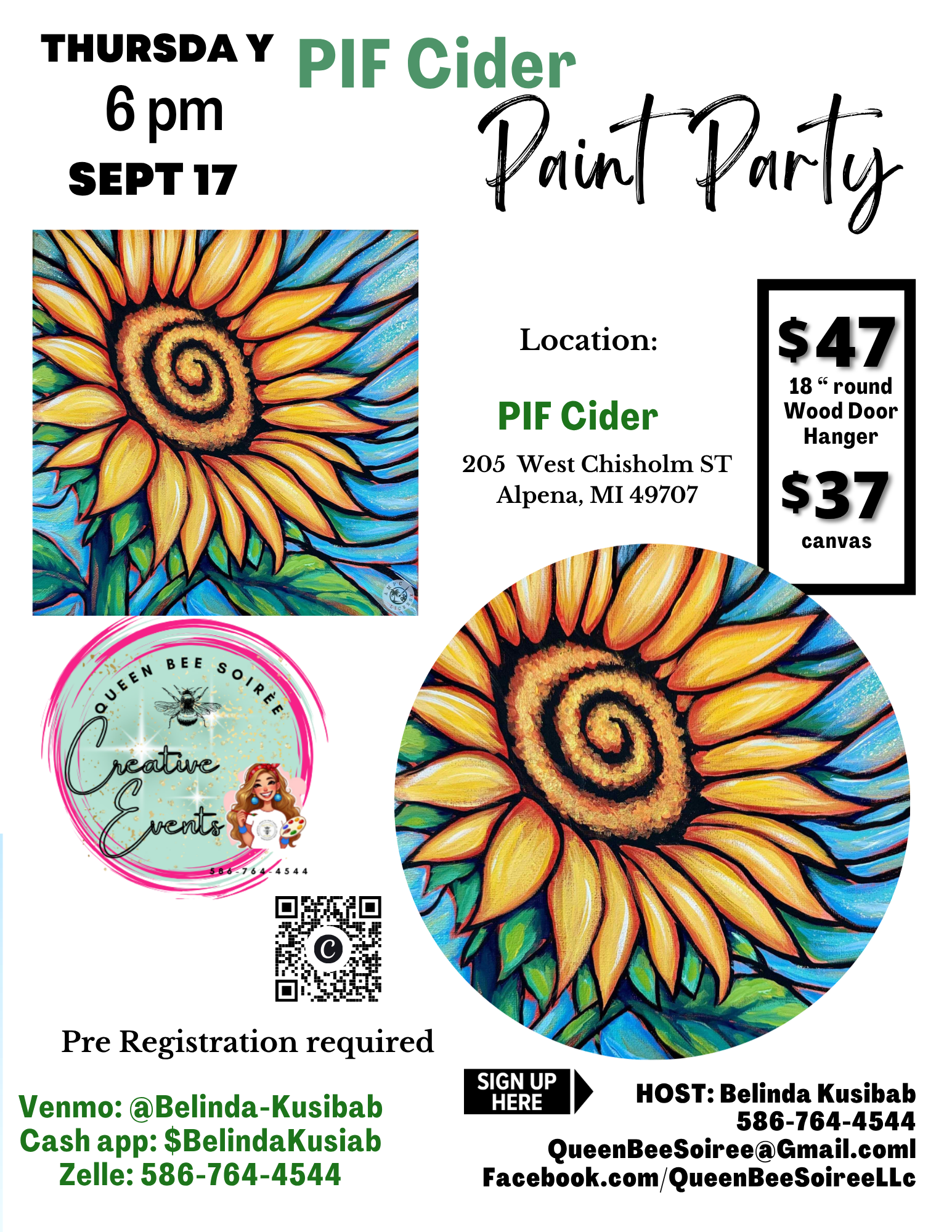 🎨 Beginner-friendly Sunflower Paint Party