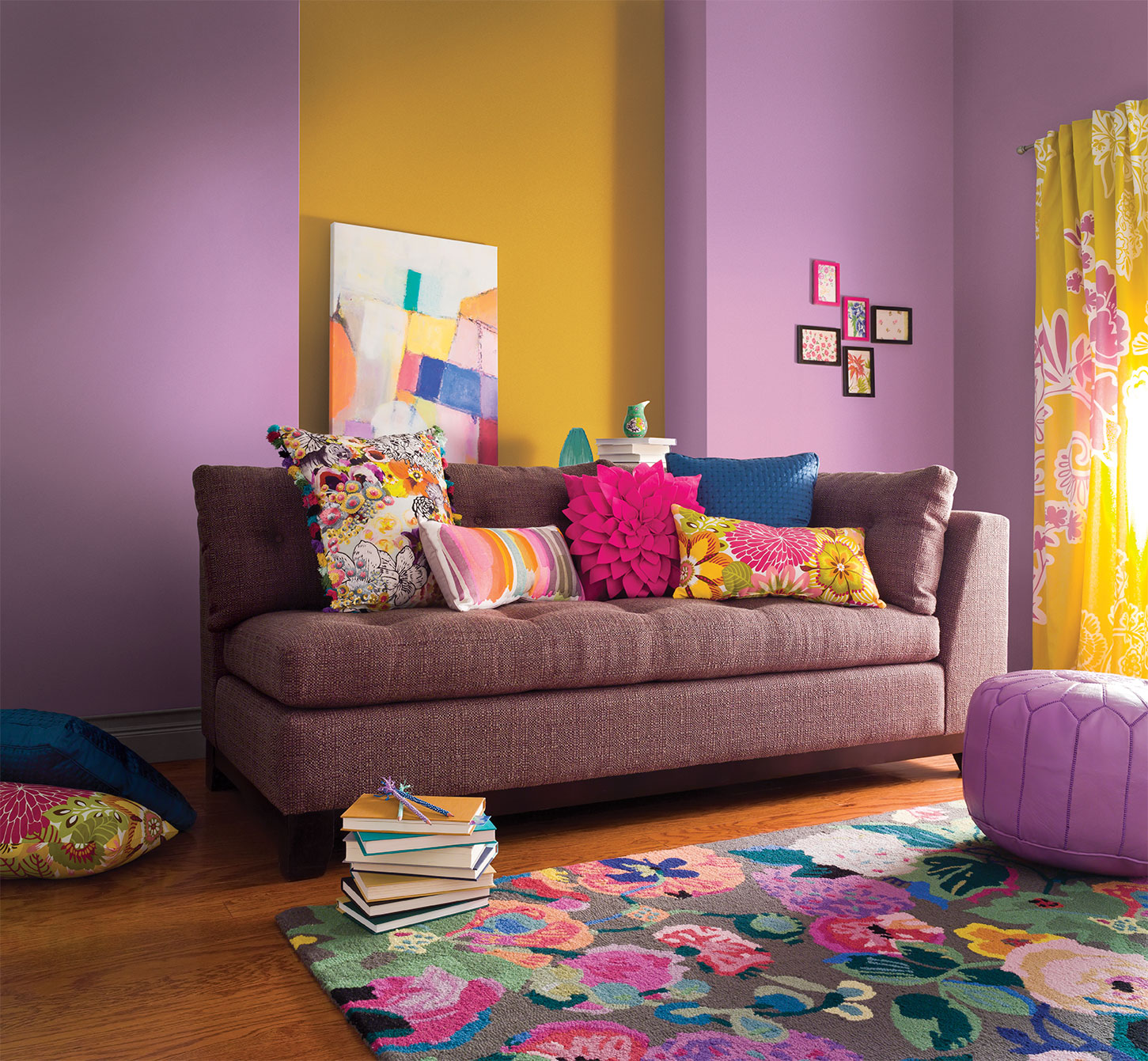 TRG Image of brightly colored couch. 