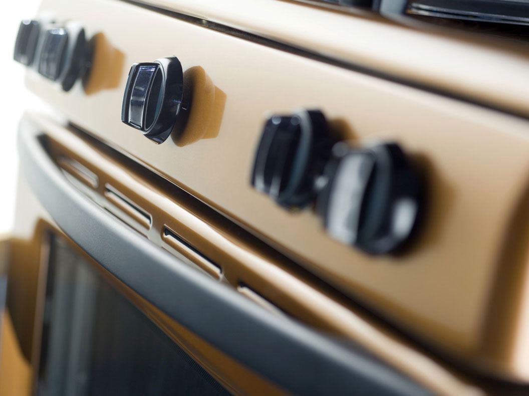 TRG image of dials on a stove. 