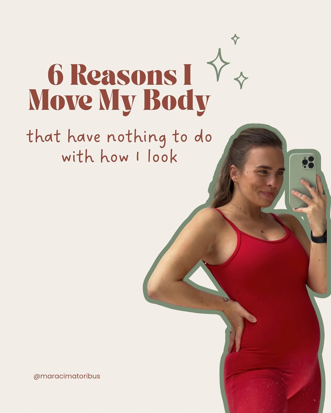 6 reasons I move my body&hellip; and not one of them is about shrinking it!

I used to think movement had to be earned, or that it only counted if it left me breathless and sore.
 Now it&rsquo;s my way back to myself.

Some days it clears the mental 
