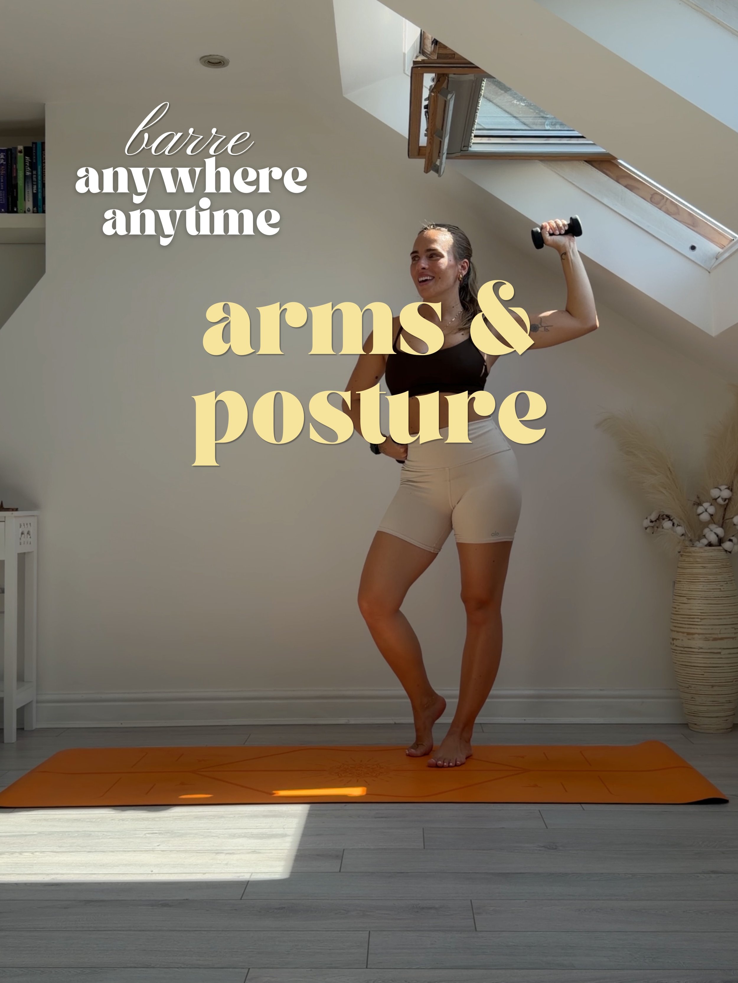 Barre arms, anytime, anywhere 🔥
No barre, no studio, no excuses needed (and no guilt if you skip a day either).

6 moves for stronger arms and prouder posture. 
Grab light weights if you have them, water bottles work, or just your own arms. 40 to 60