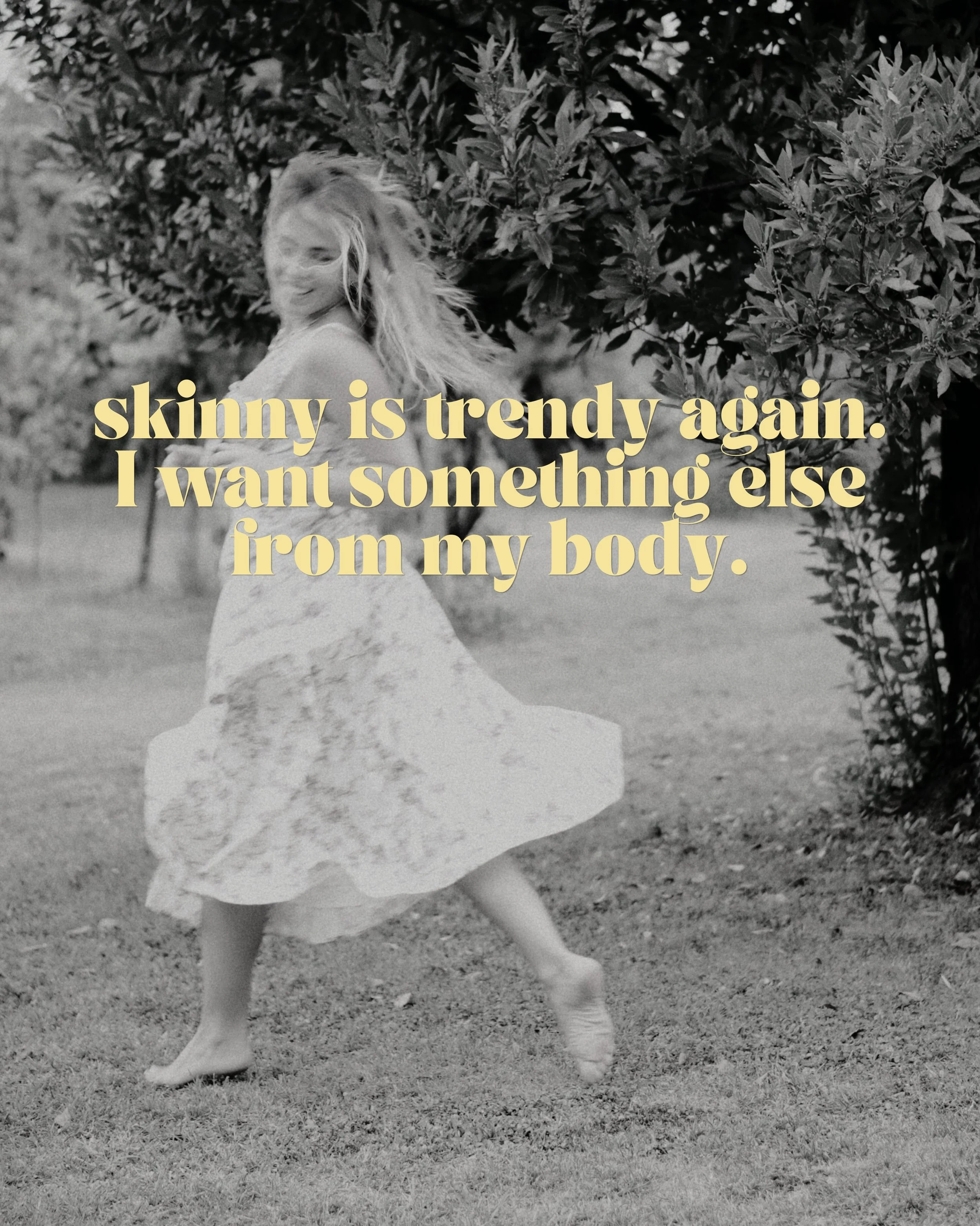 I do not want to spend motherhood trying to take up less space.

I want to be strong enough for the stairs, the pram, the floor. 
I want to still be getting down onto the floor and back up again at seventy. 
That is the whole ambition.

Nobody ever t