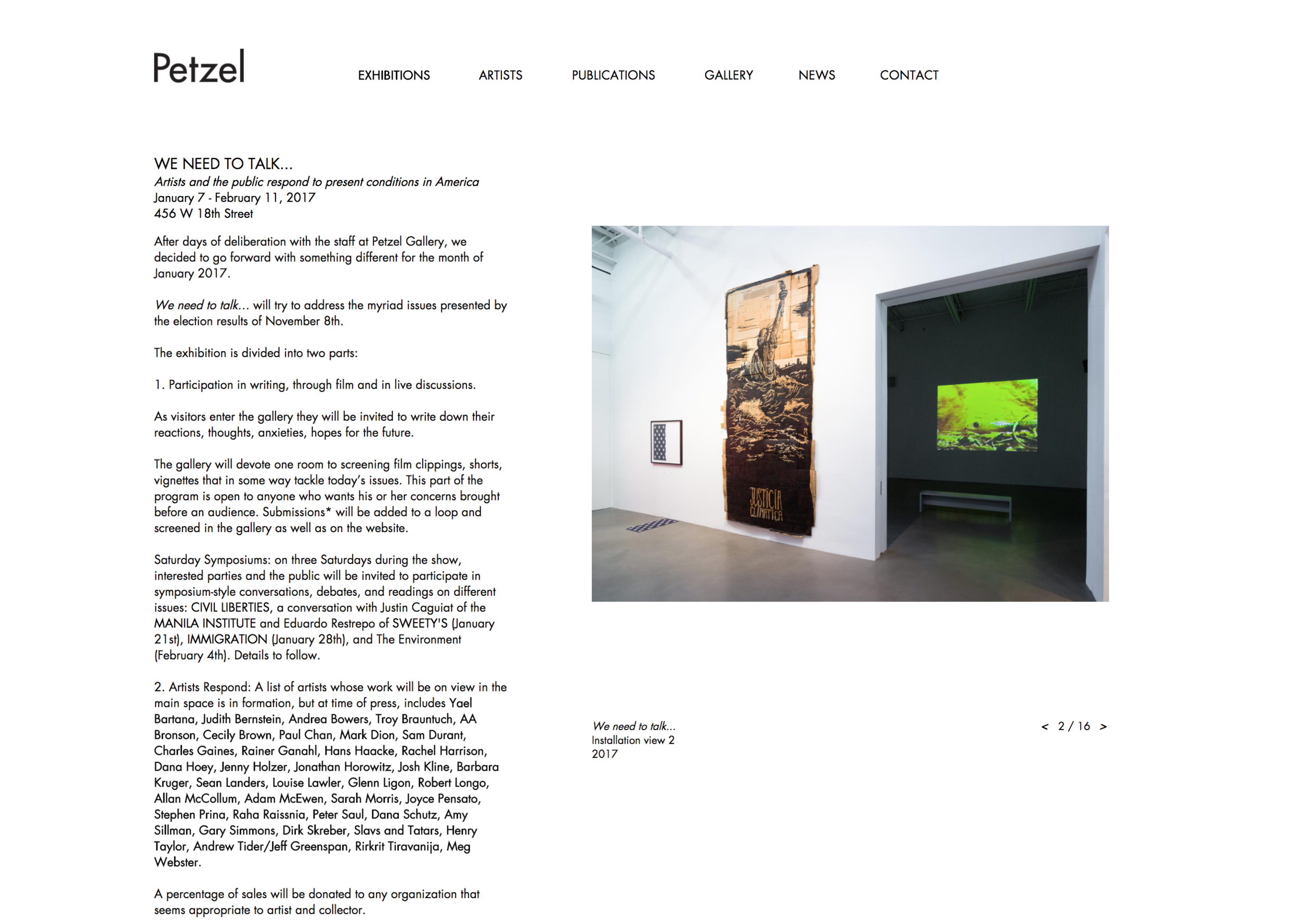   conditions in america , galerie petzel, NYC, USA 