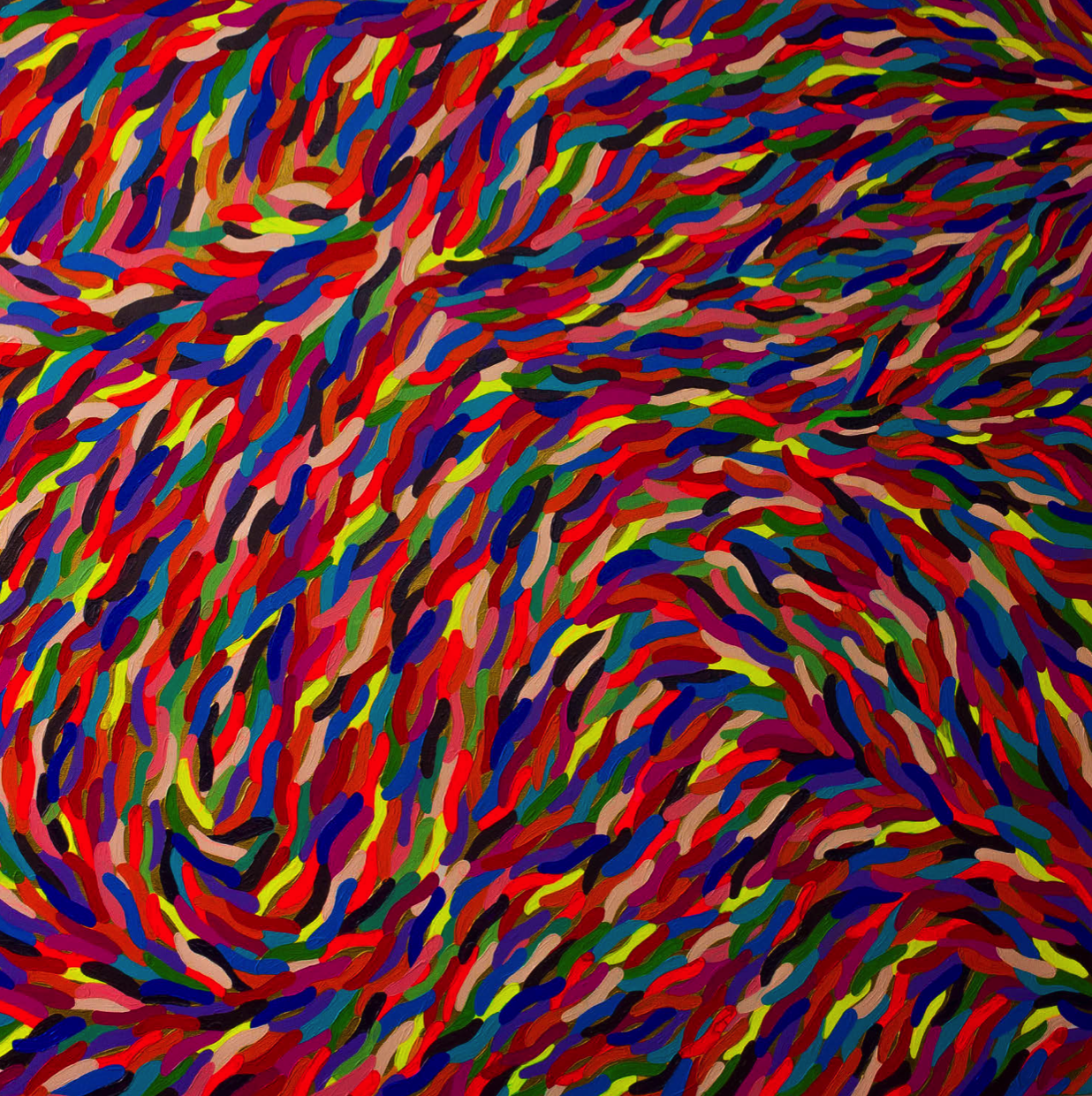   P21,  2017, 47X47”, 120X120CM, acrylic on canvas   