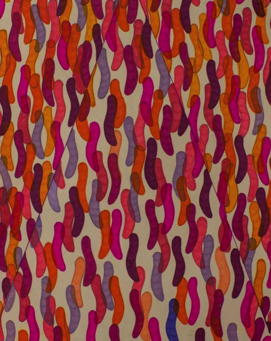  W.P.5,2017,18X24”,46X60CM,pantone &amp; pencil on paper 