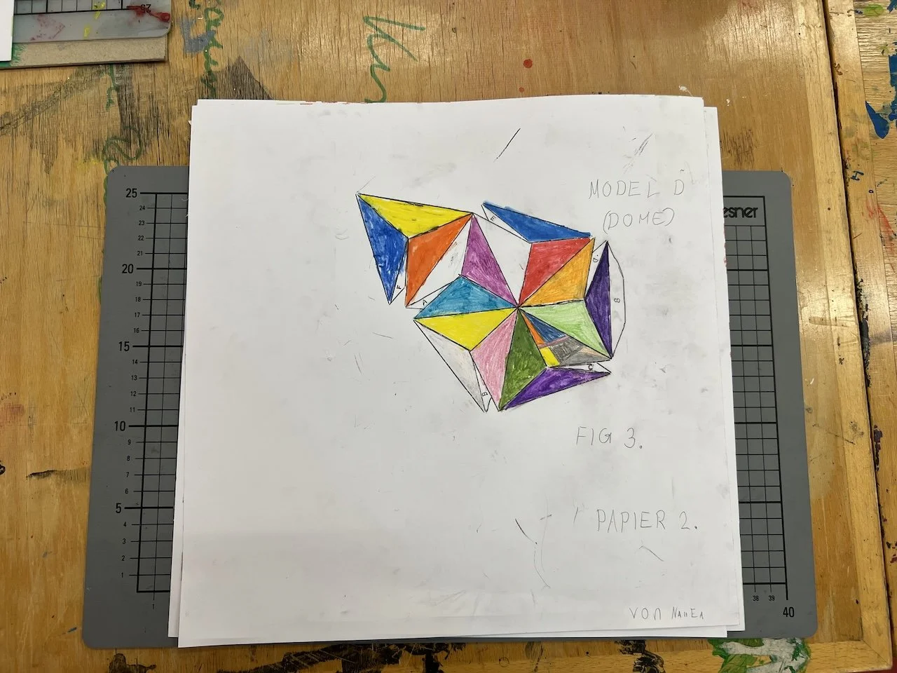  von der 1ten dimension (zeichnung) in die 3te dimension (modell).  