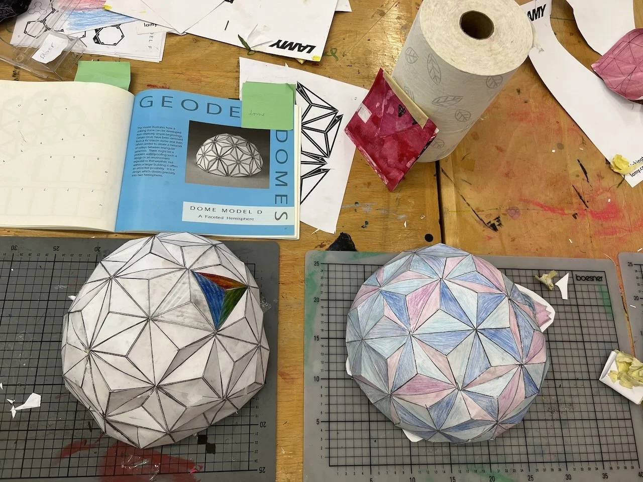   bucky's geodesic domes.   