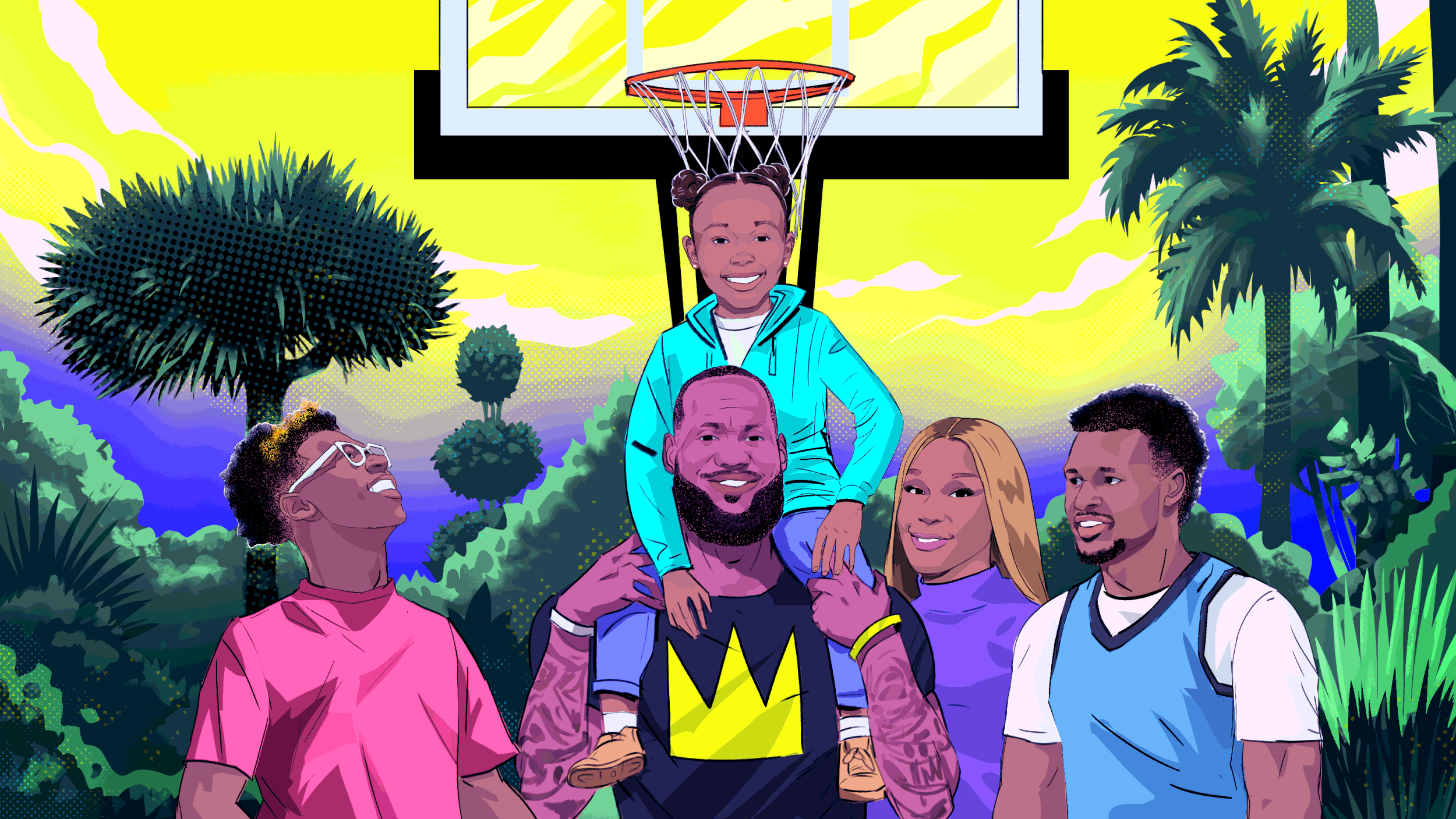 Lebron, family man