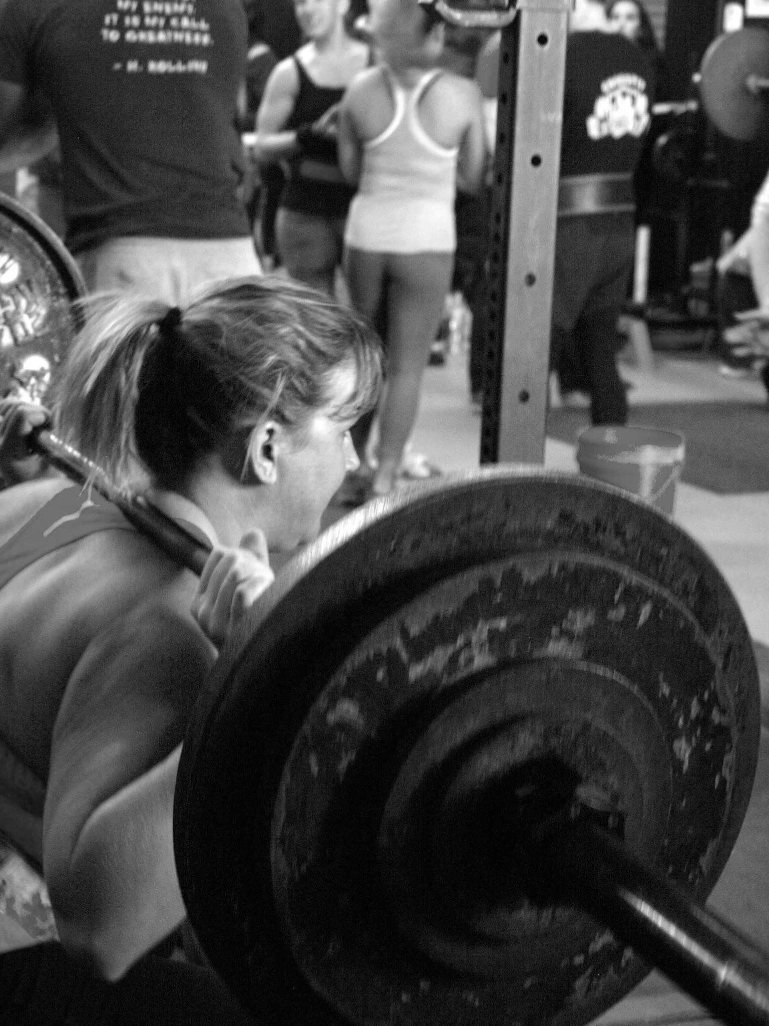 There are a few people that I've met over the last several years that have left an impression. This one in particular, reached out to me to thank me so much for the pictures. Love being able to do this for people. Photograph taken at: Harrison Strength and Fitness .