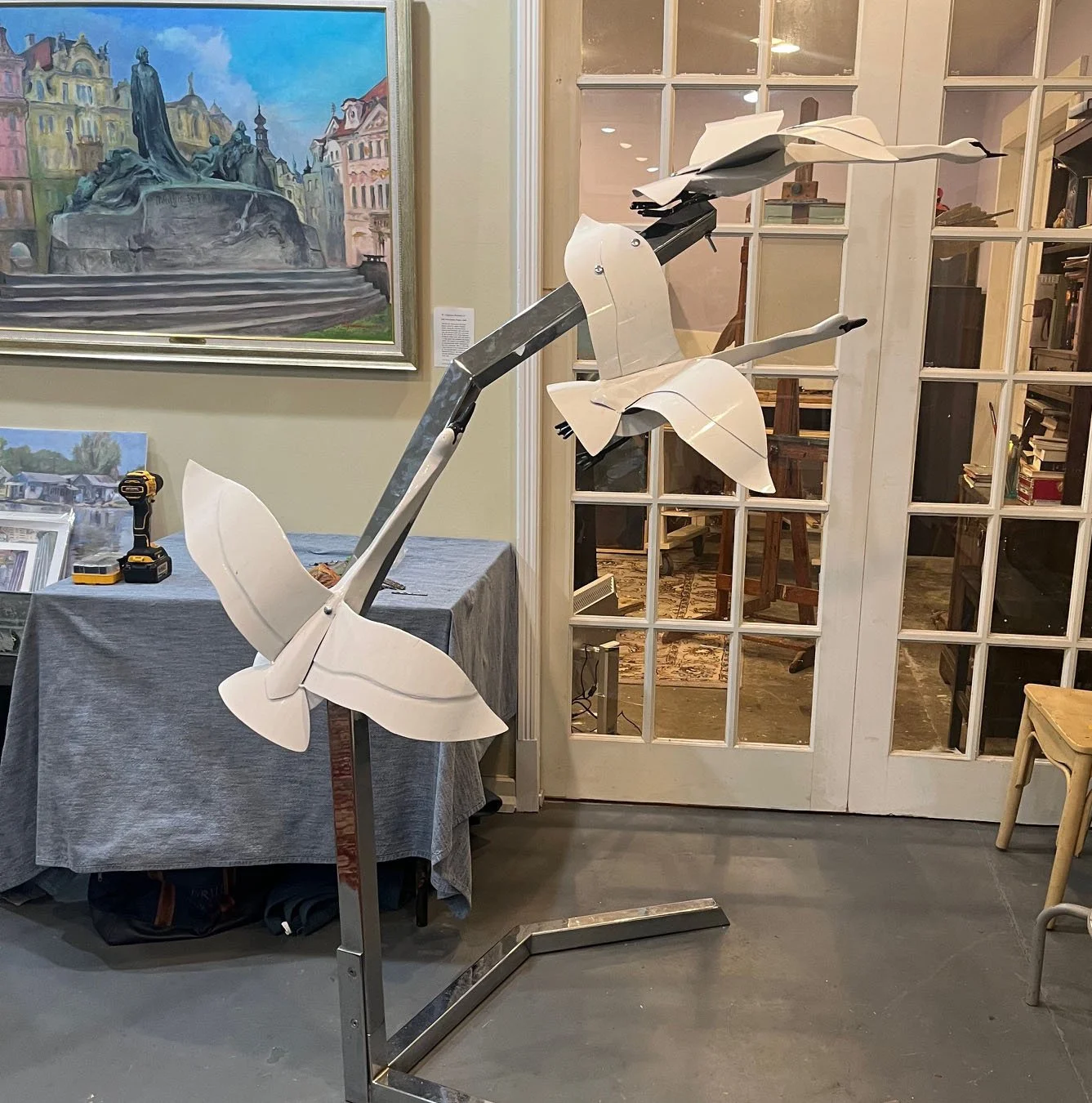 Swan mockette in shop..jpg