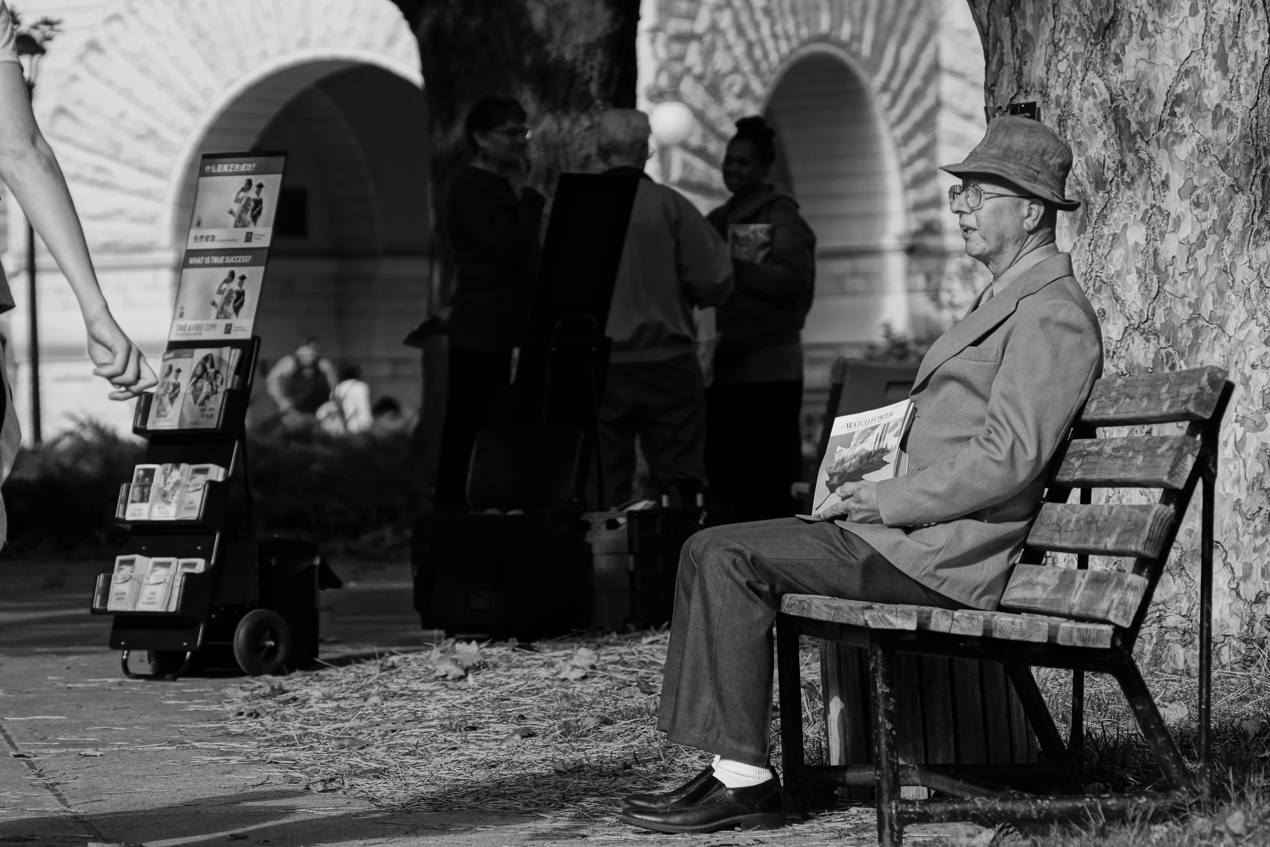 Man on a Bench, Manhattan KS, 2014