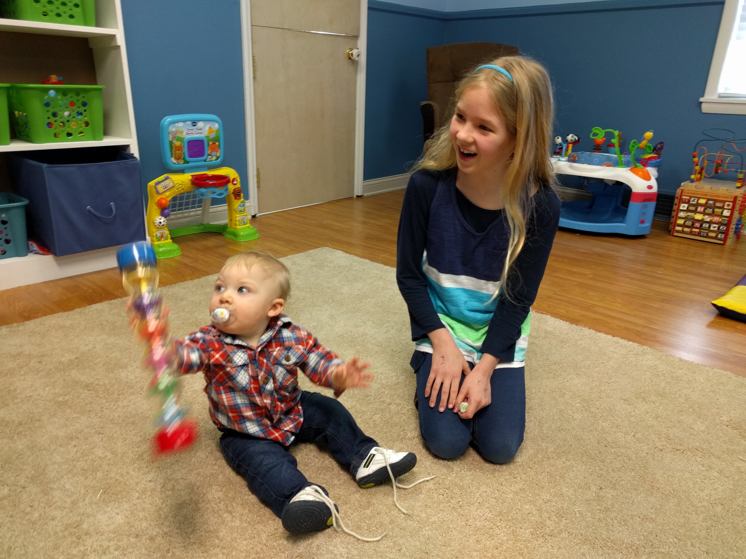 A preteen at our church serves in the nursery each week as part of her calling discernment