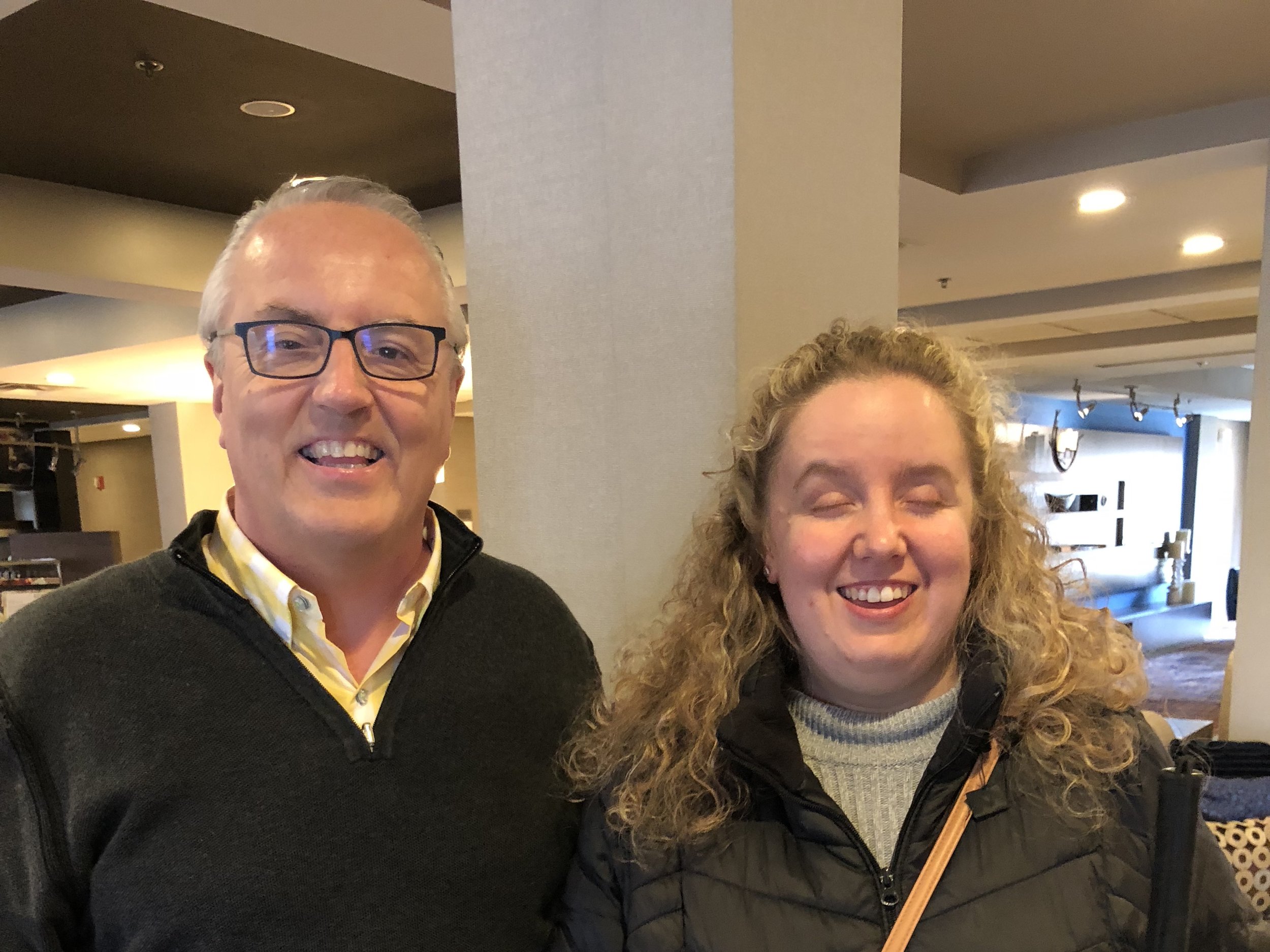 Our author with Dr. G