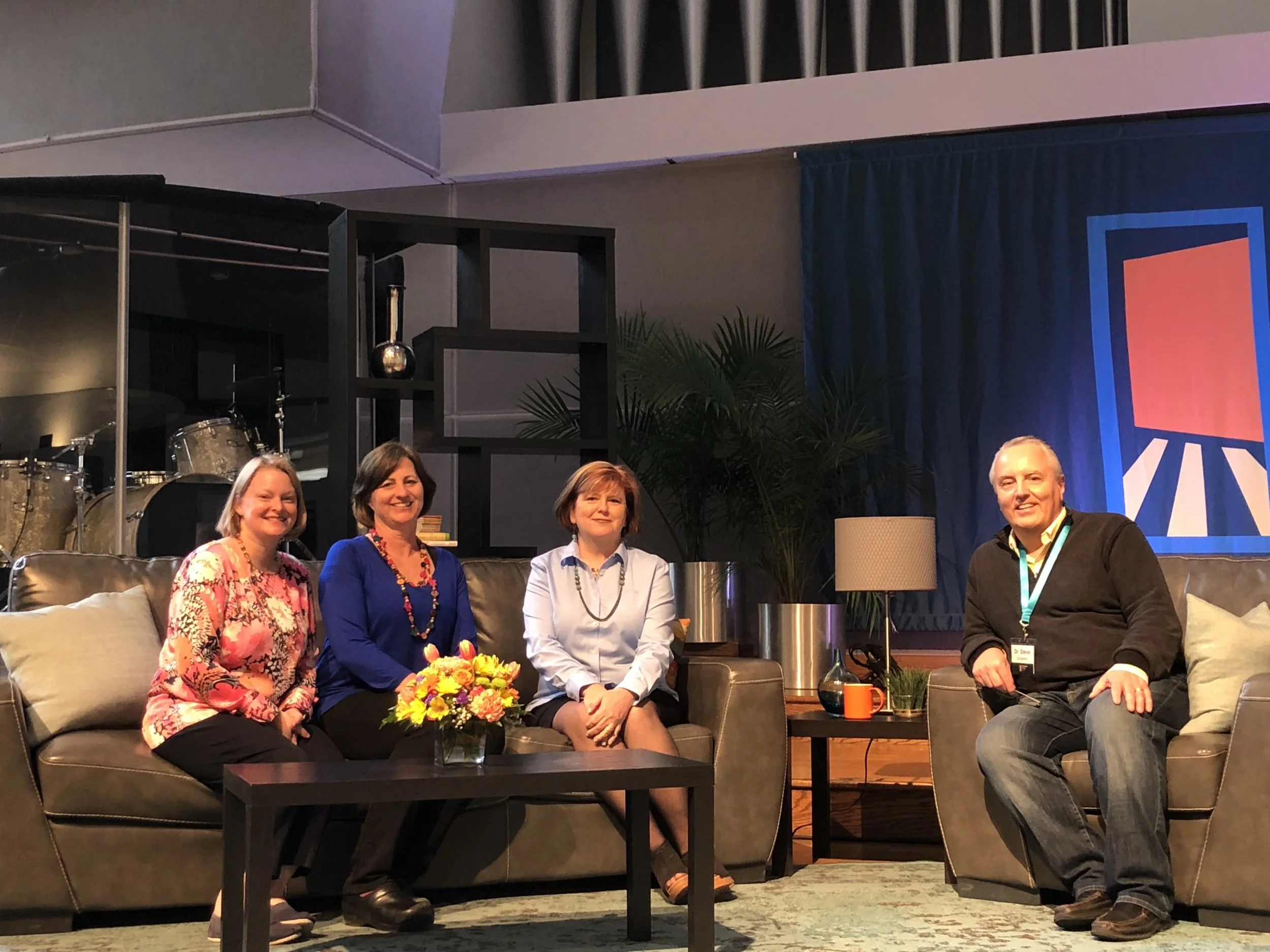 Sandra Peoples, Beth Golik, Barb Dittrich and Dr. Steve Grcevich. Missing: Catherine Boyle