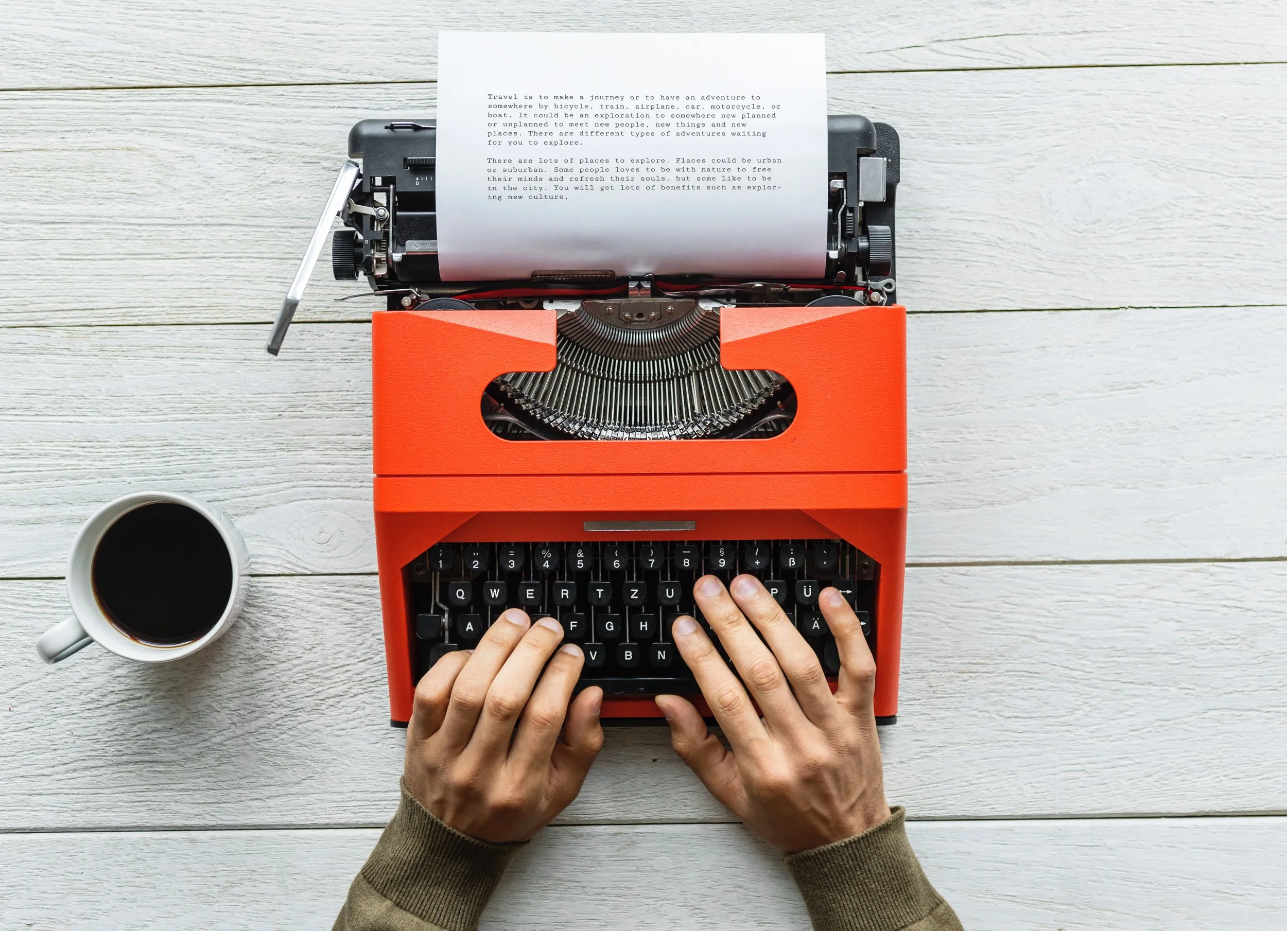 Red typewriter coffe story.jpg