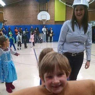 John’s son, October 2014, dressed as a slice of pizza!