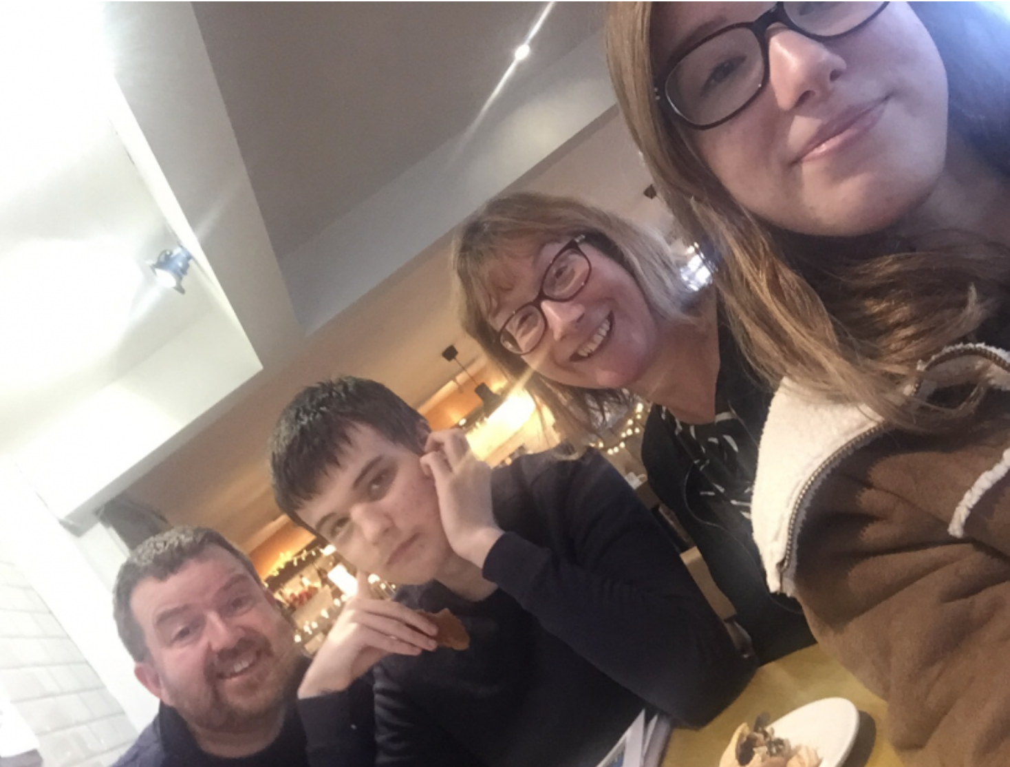 Mark and his family.