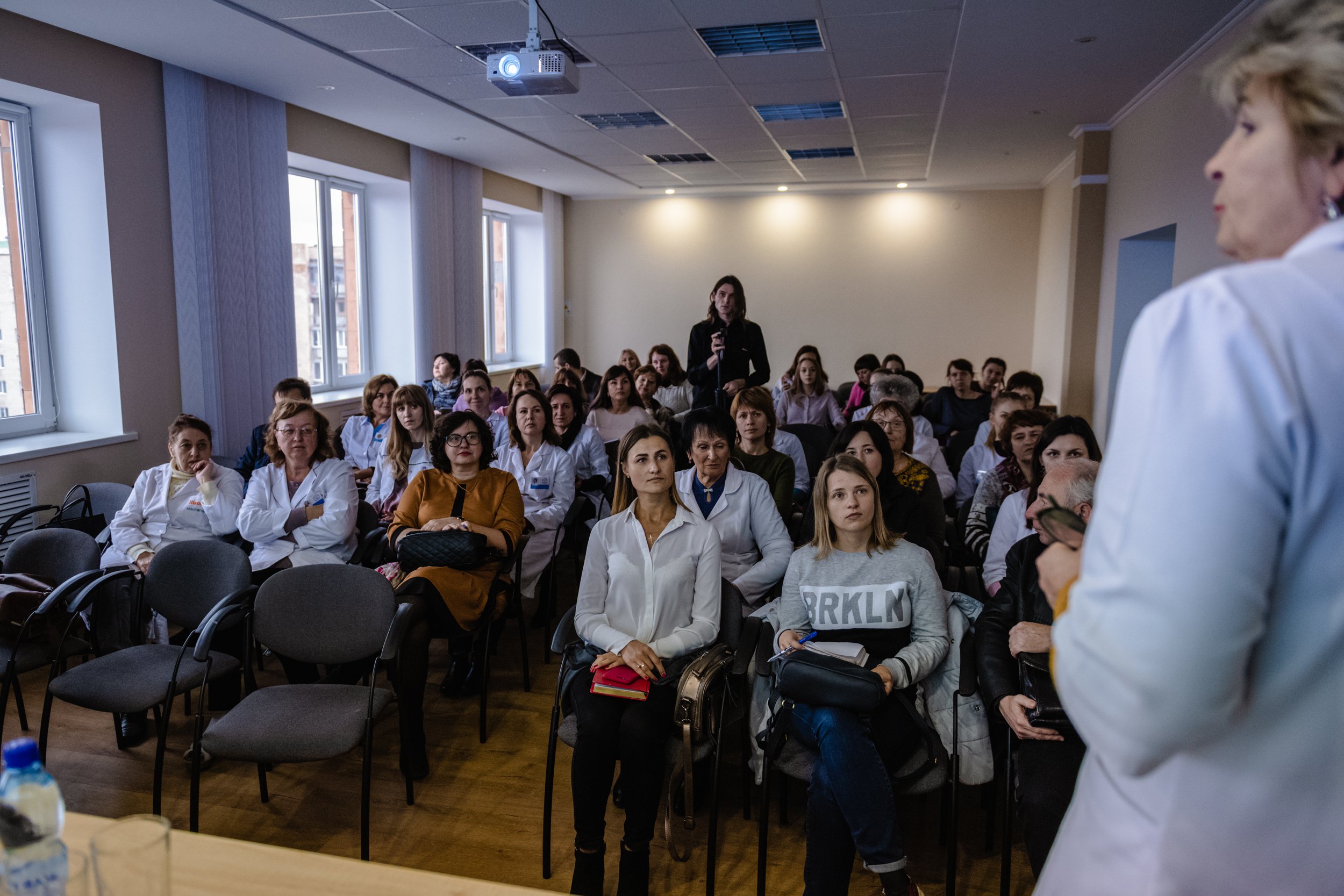 Doctors at government hospital, Rivne, Ukraine, March 2019