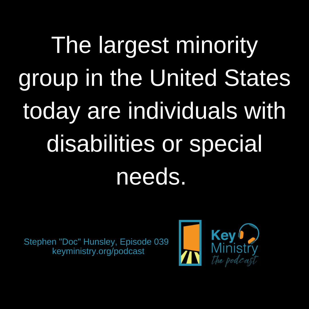 the largest minority group, is in the United States today? It's individuals with disabilities or special needs. They make up 26% of the US population, so 1/4 of the population are individuals with special needs and disabilities. That's one every four
