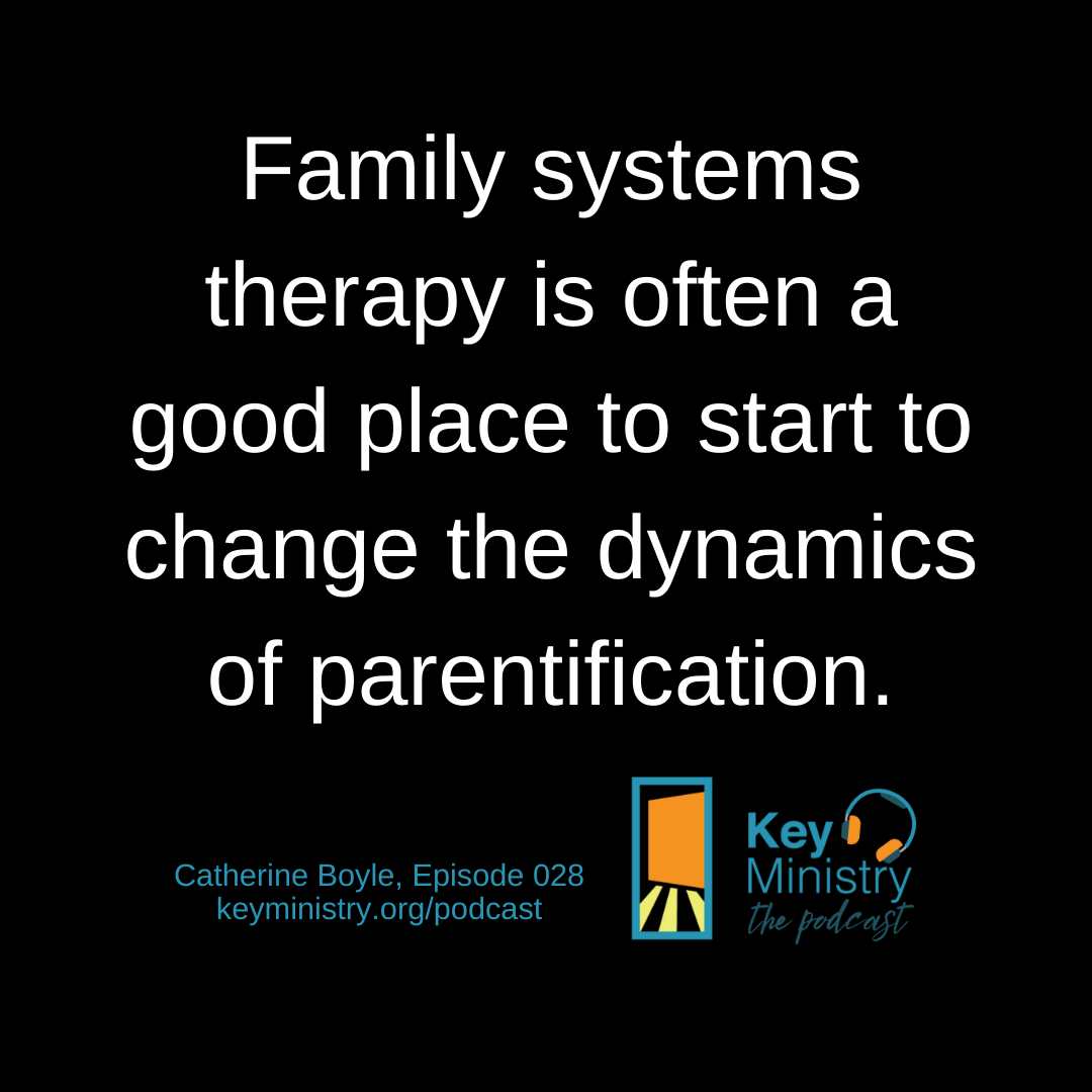 Family Systems therapy is often a good place to start to change the dynamics of parentification.