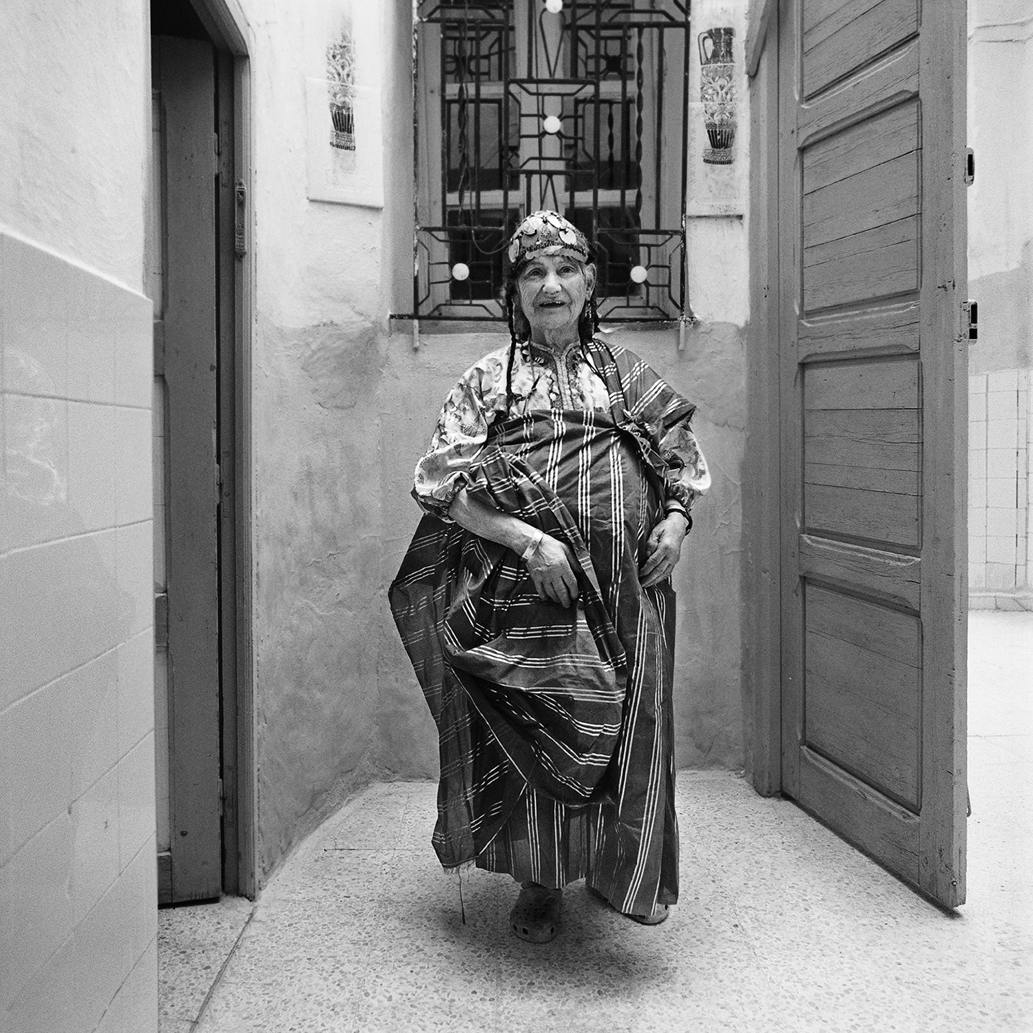 Woman in Traditional Dress- Hara Kebira, Djerba, Tunisia