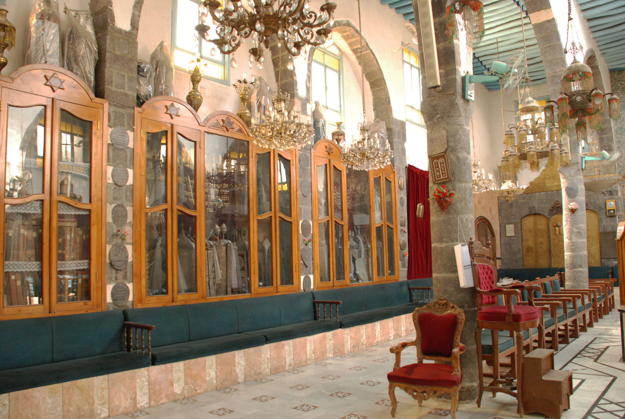 Torah Encasement at French Synagogue- Damascus, Syria