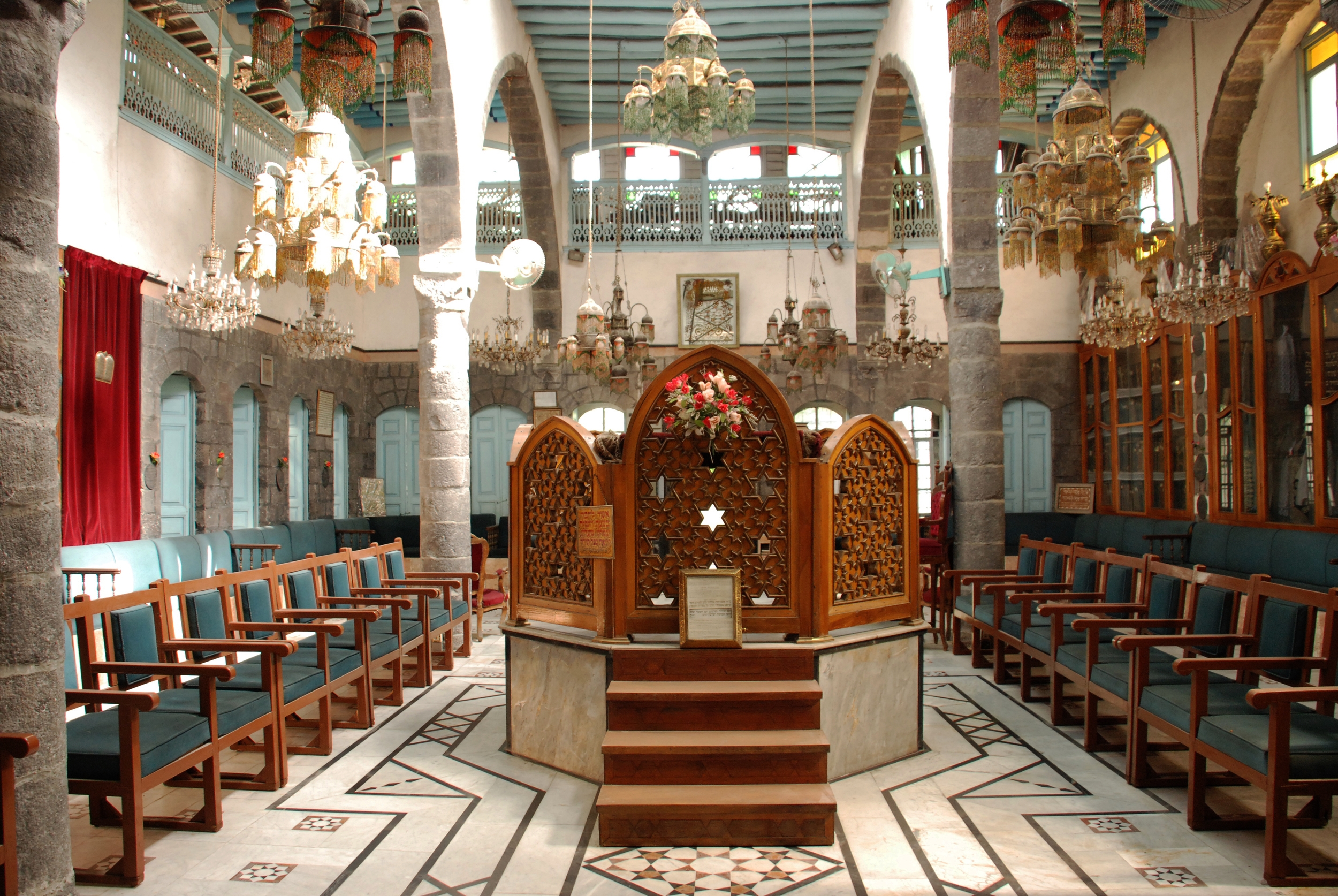 Behind the Bimah at the French Synagogue- Damascus, Syria