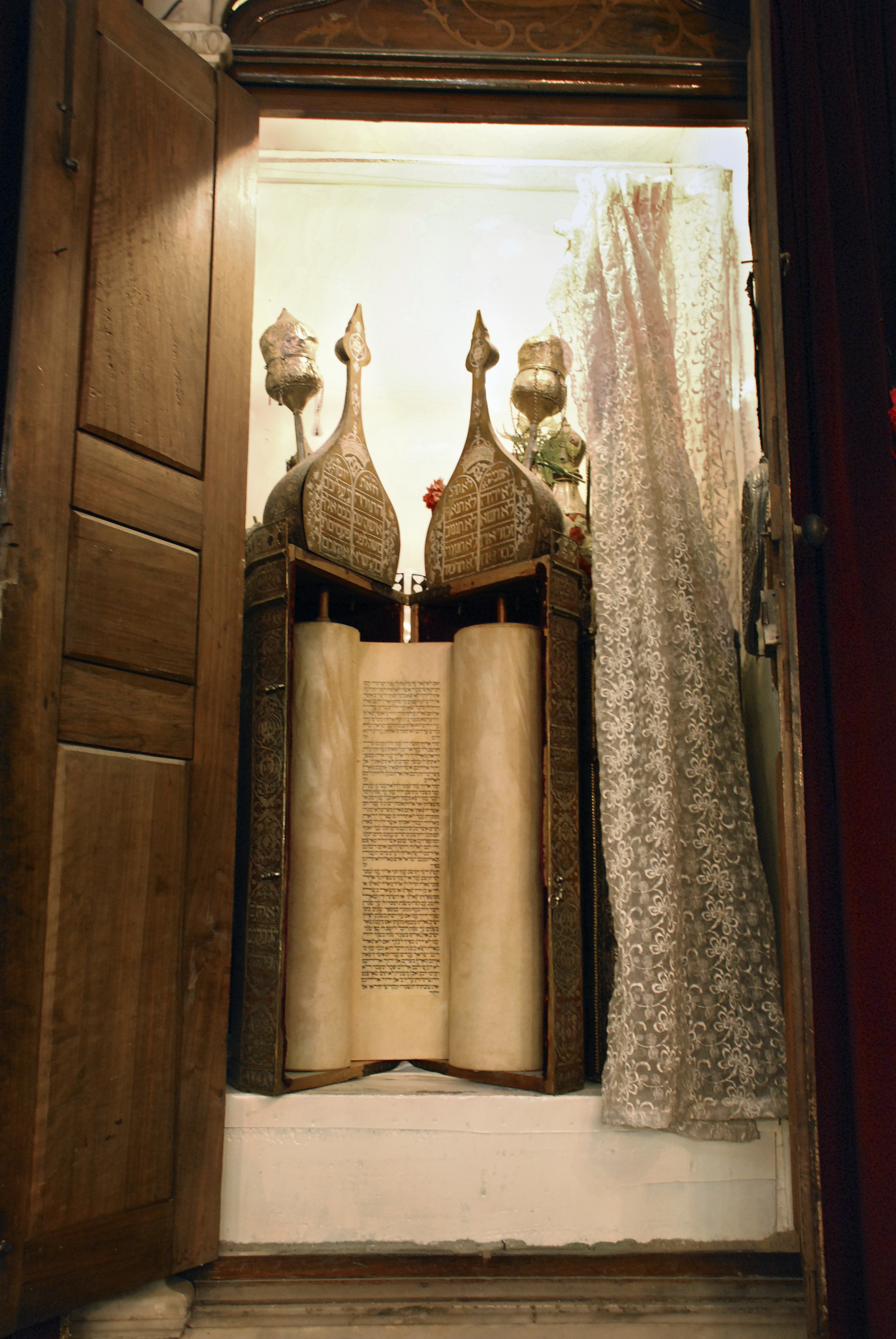 Ancient Torah Scroll at the Jobar- Damascus, Syria