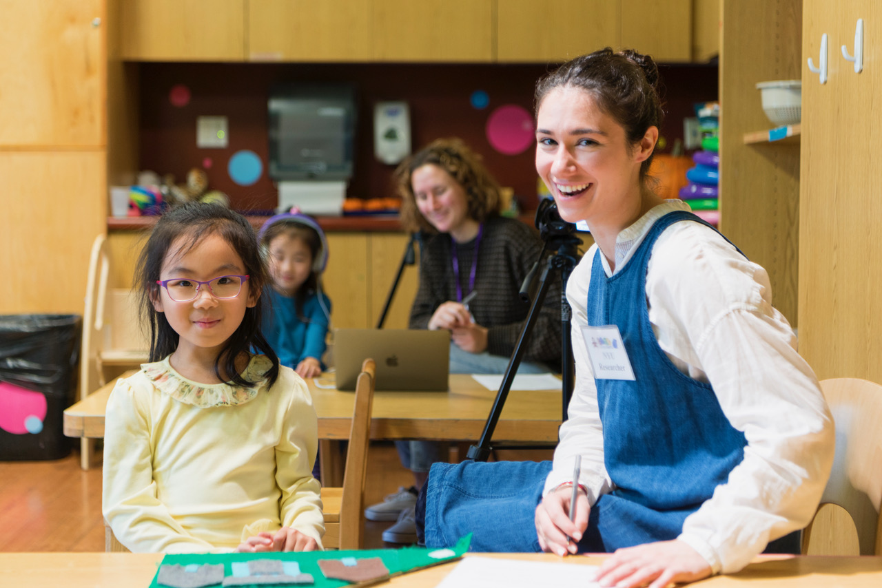 Shelly Reizin running one of our studies at the Children’s Museum of Manhattan.