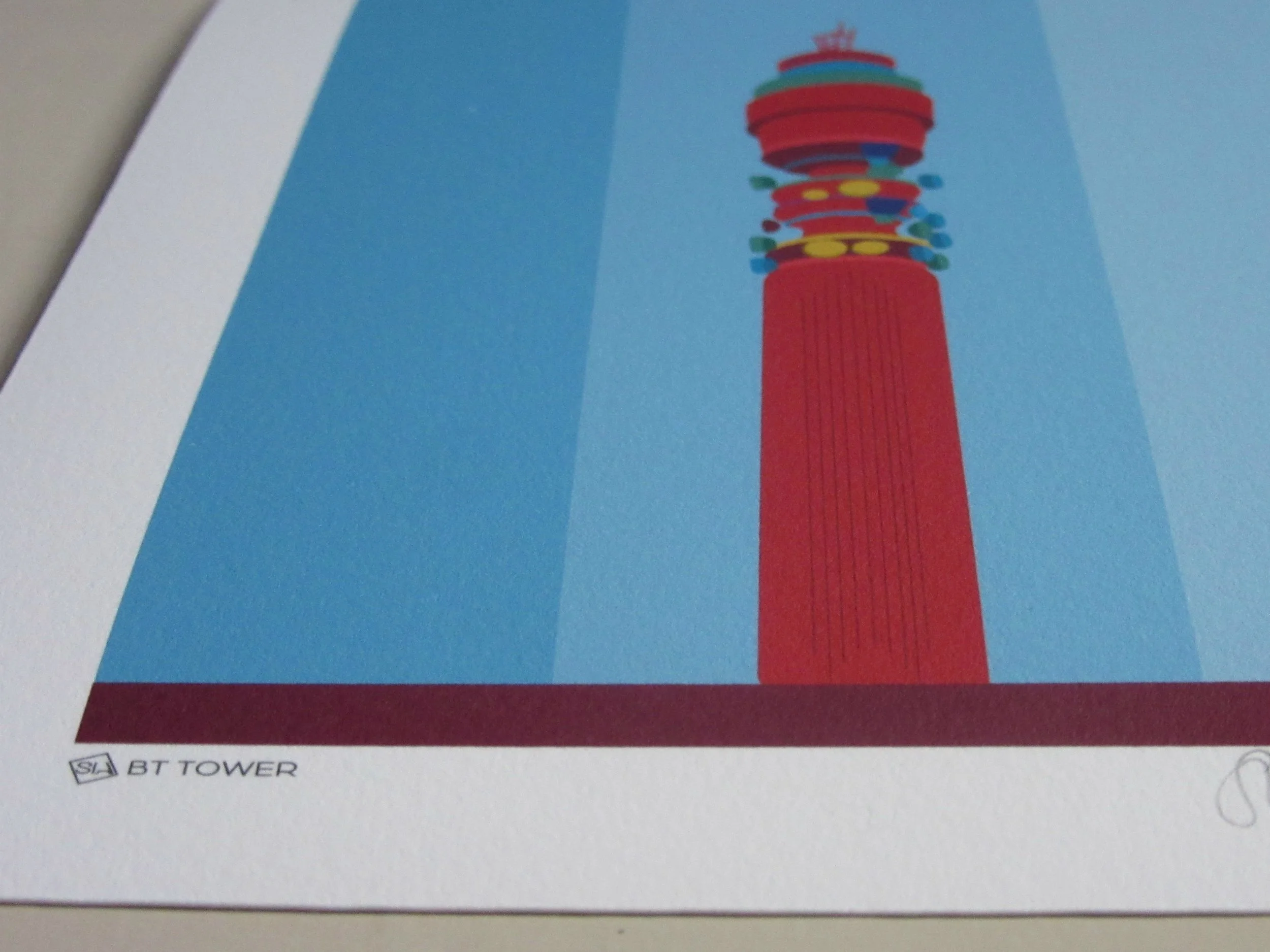 BT Tower art print detail