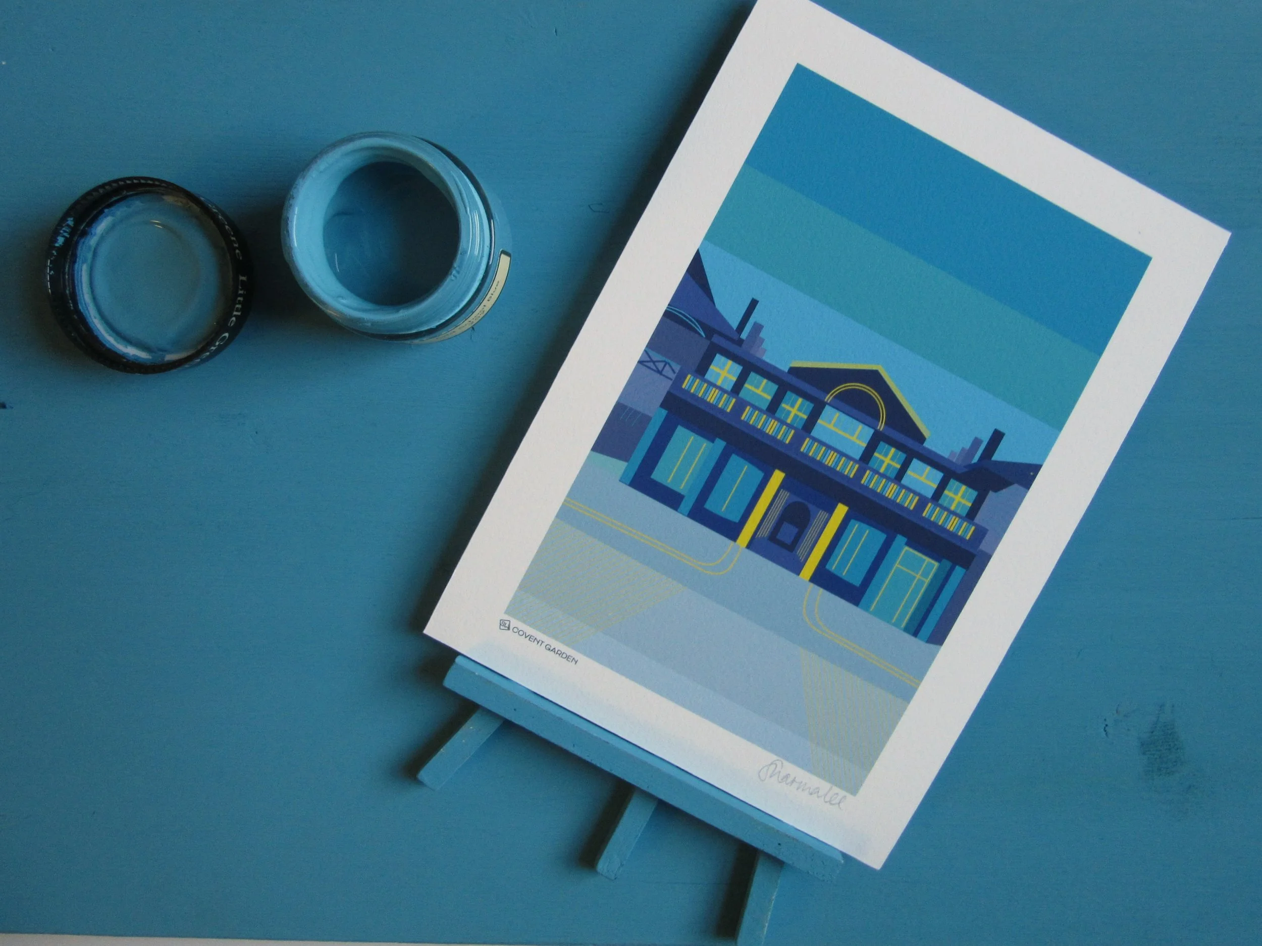London art print Covent Garden Pub