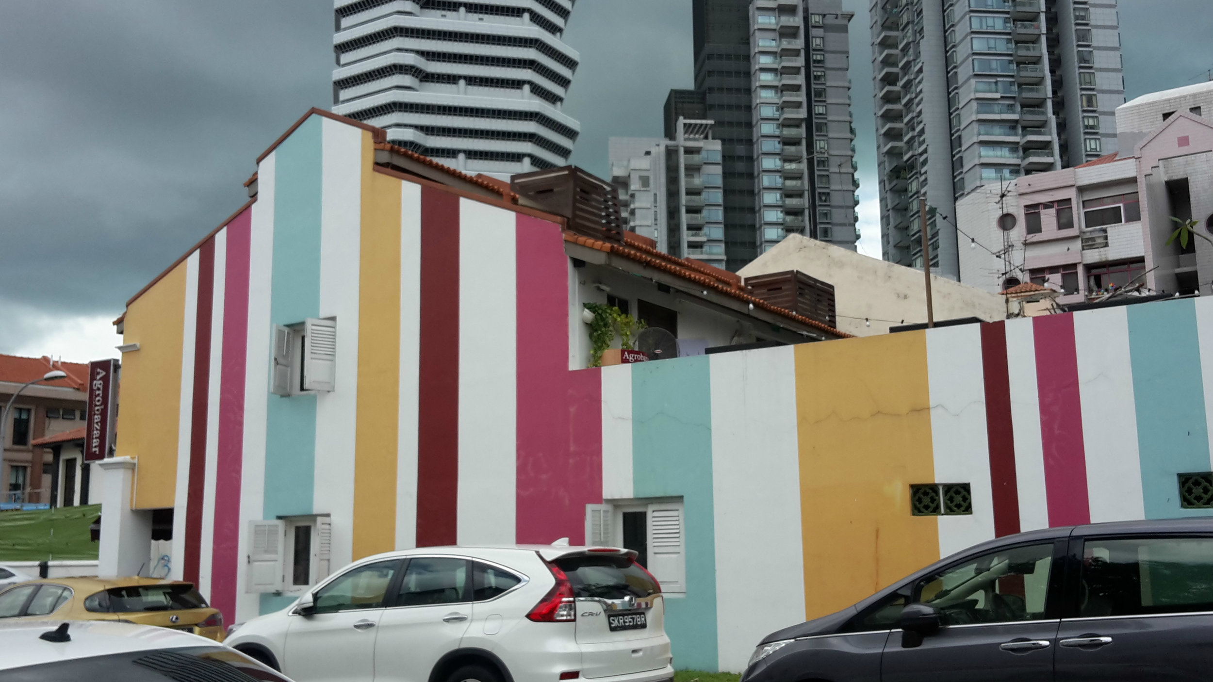 Striped buildings, Singapore